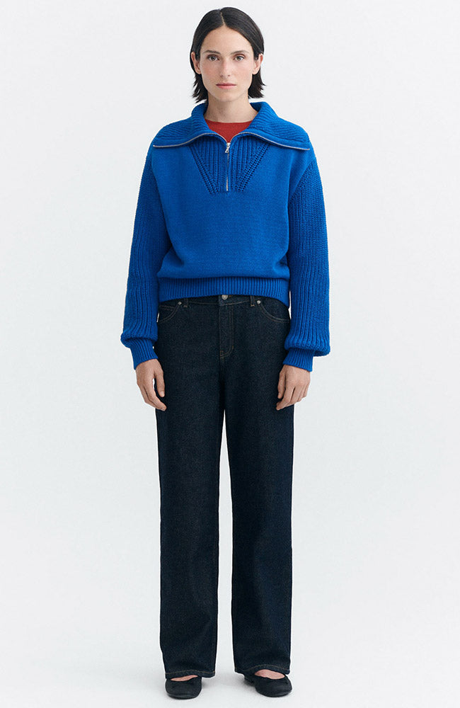 Thinking MU womens vegan Sweater Tanit Blue