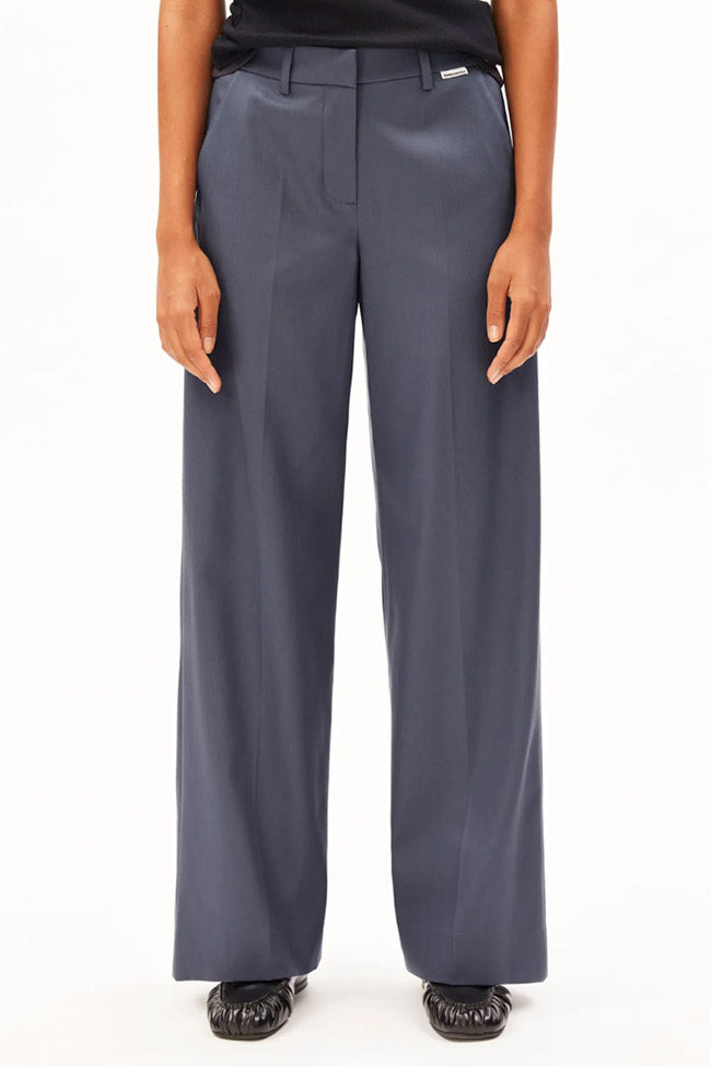 ARMEDANGELS Damen vegan Hose Leandraa Moonshadow Blue