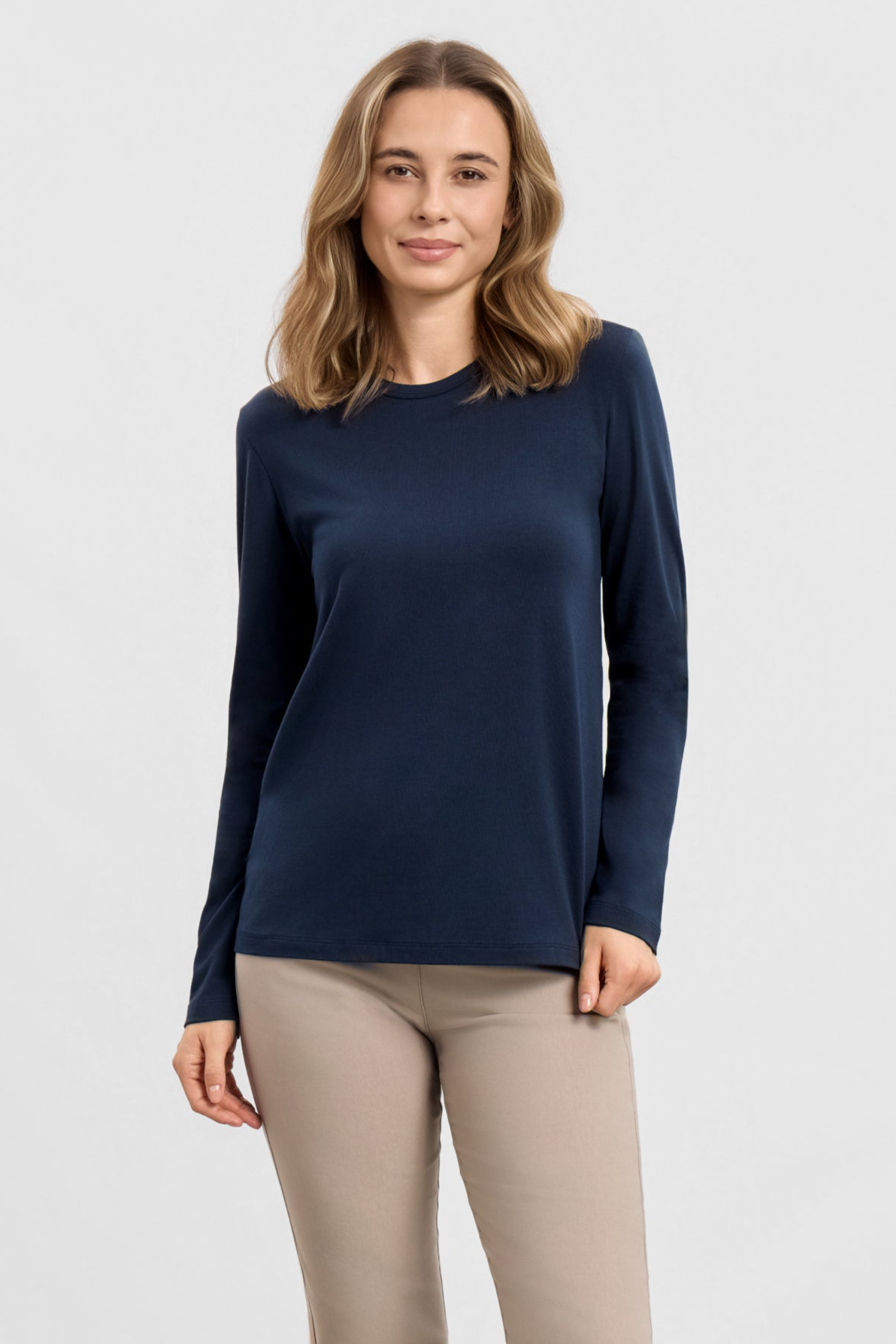 LAURIE Damen vegan T-Shirt Amanda Lang&Atilde;&curren;rmeli Marineblau