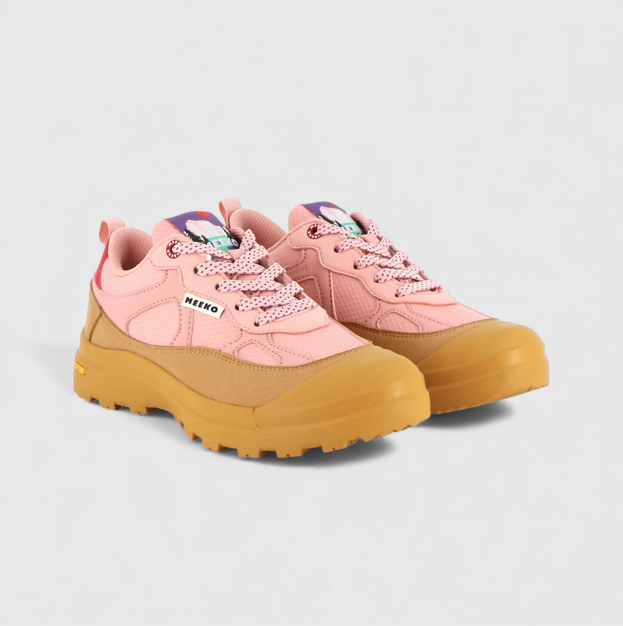 MEEKO men vegan Sneakers Nanuk Pink