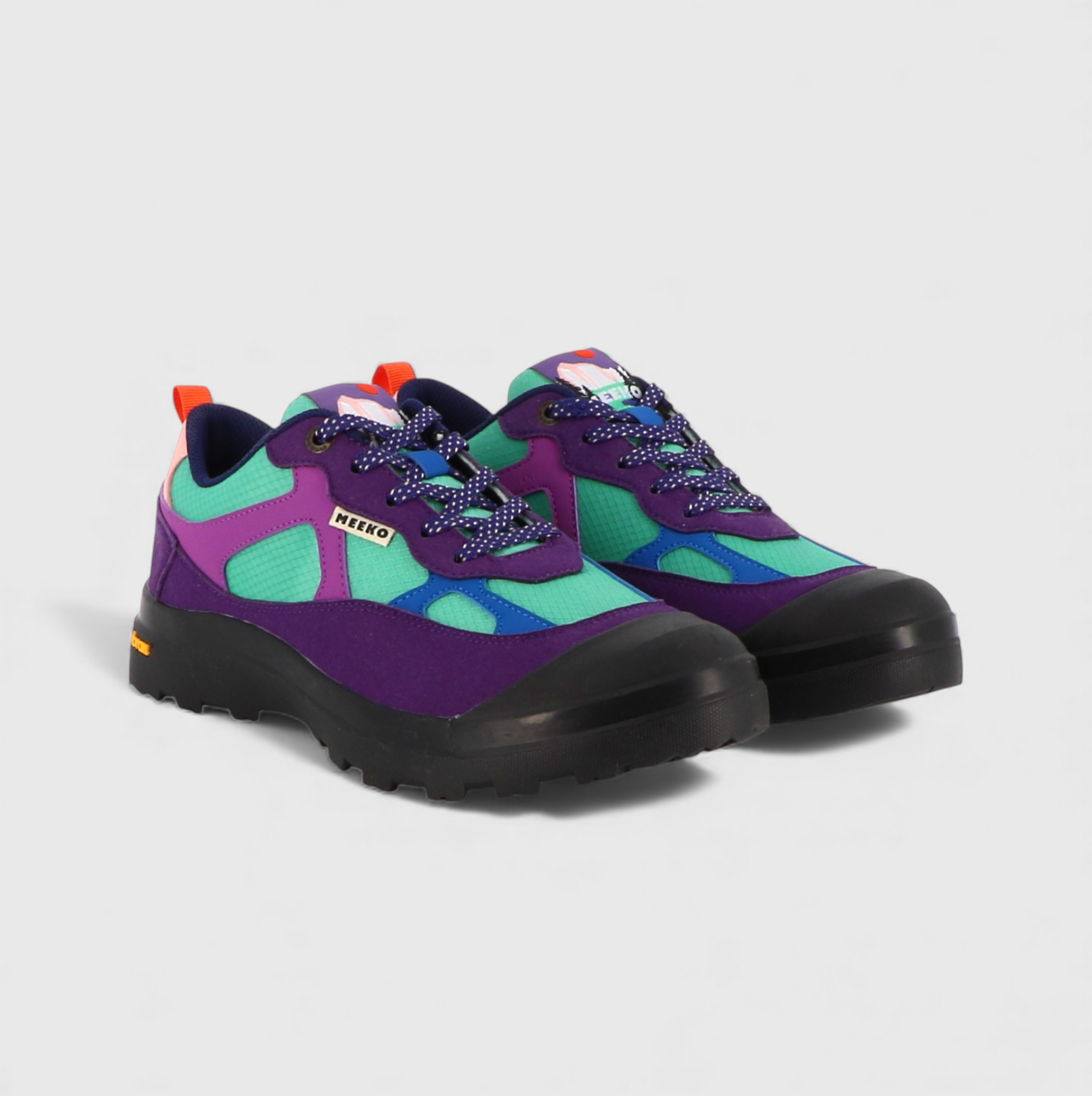 MEEKO men vegan Sneakers Nanuk Quetzal Blue/ Purple