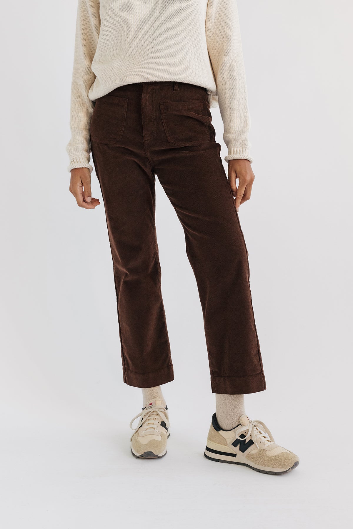 TWOTHIRDS Damen vegan Hose Altefahr Schokoladenbraun