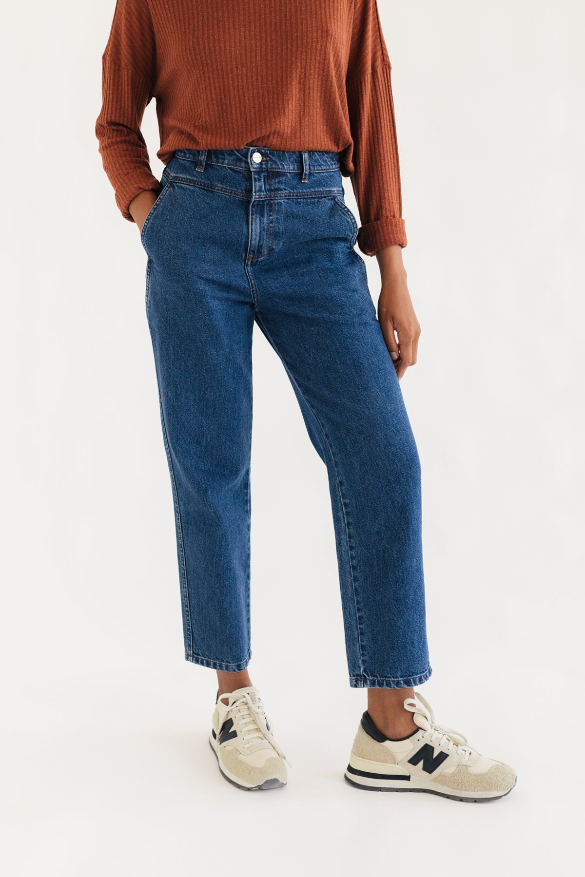 TWOTHIRDS Damen vegan Jeans Sant Antoni Dunkelblau