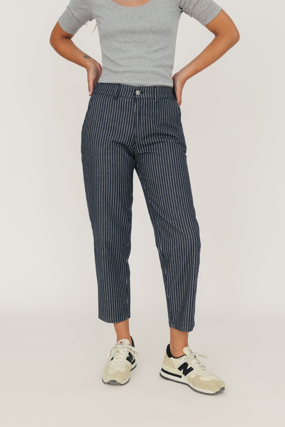 TWOTHIRDS Damen vegan Hose El Calo Mit Blauen Streifen