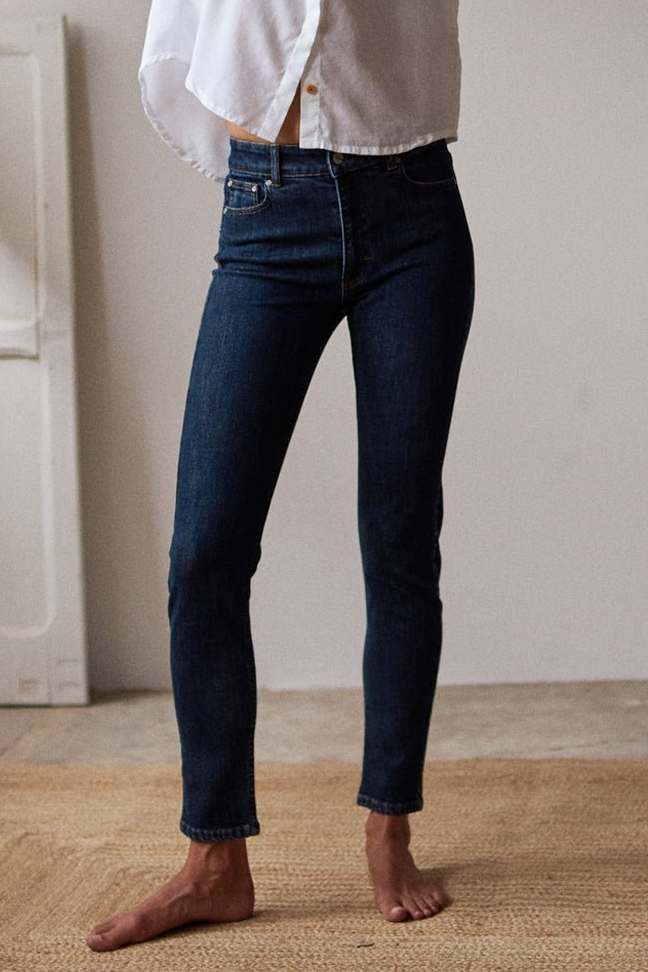 TWOTHIRDS Damen vegan Jeans La Graciosa Mid Blue