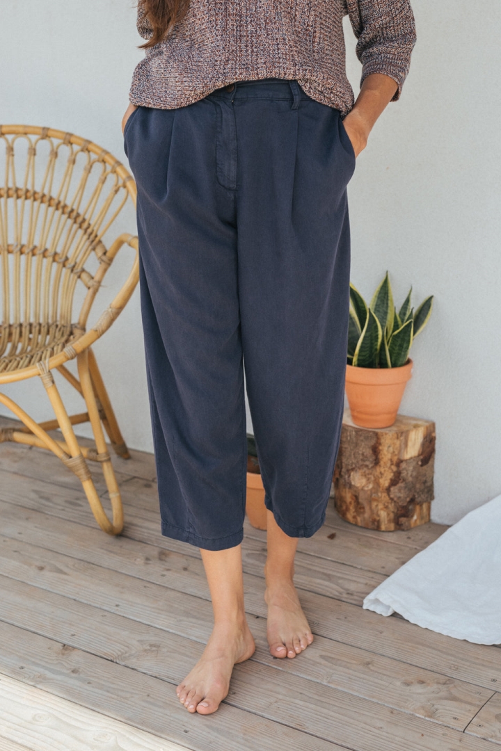 TWOTHIRDS Damen vegan Hose Saboga Navy
