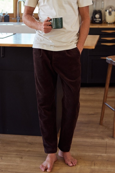 TWOTHIRDS men vegan Pants Paramushir Molé Brown