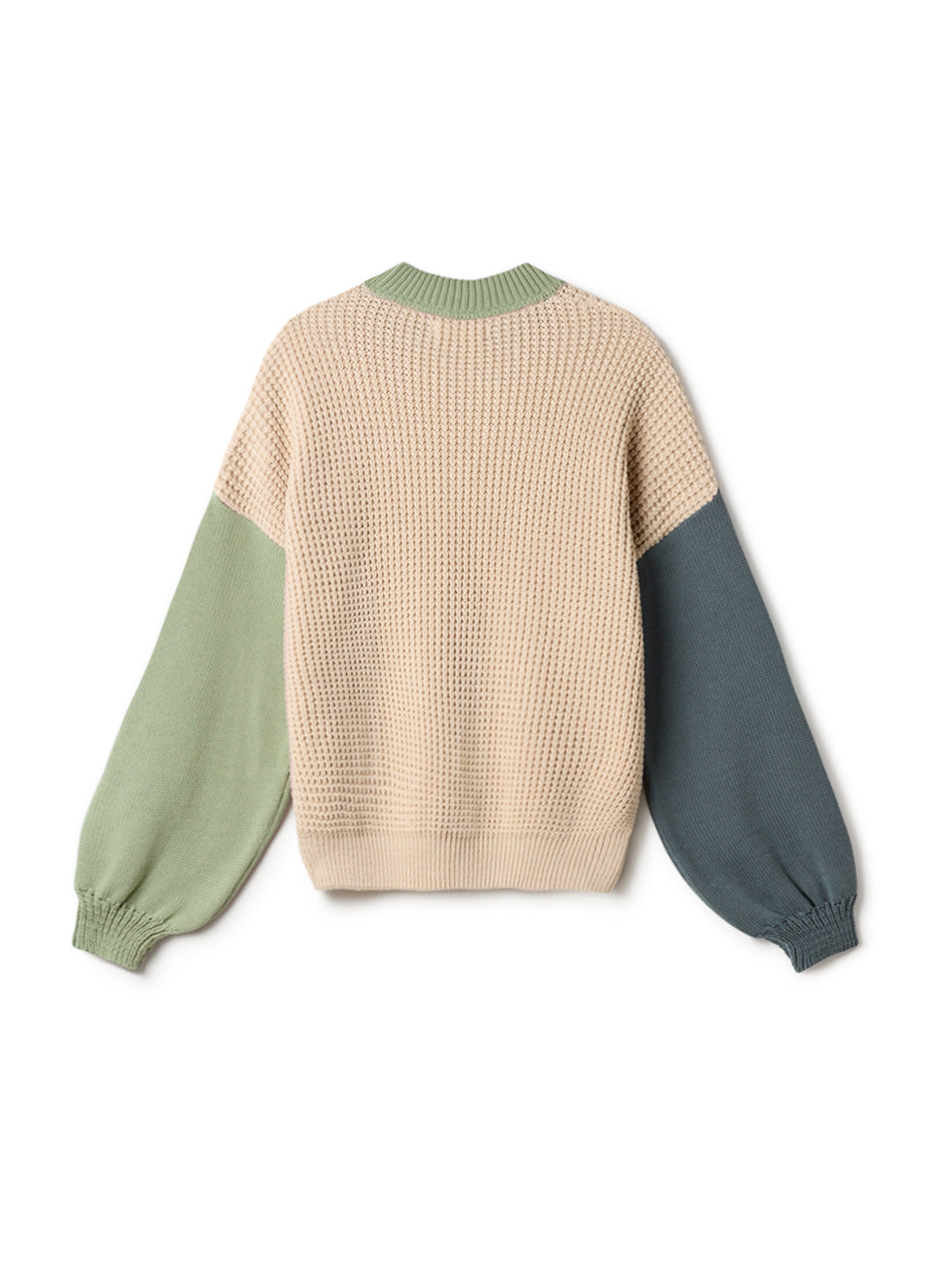 TWOTHIRDS womens vegan Sweater Cayo Anclitas Jade Shell