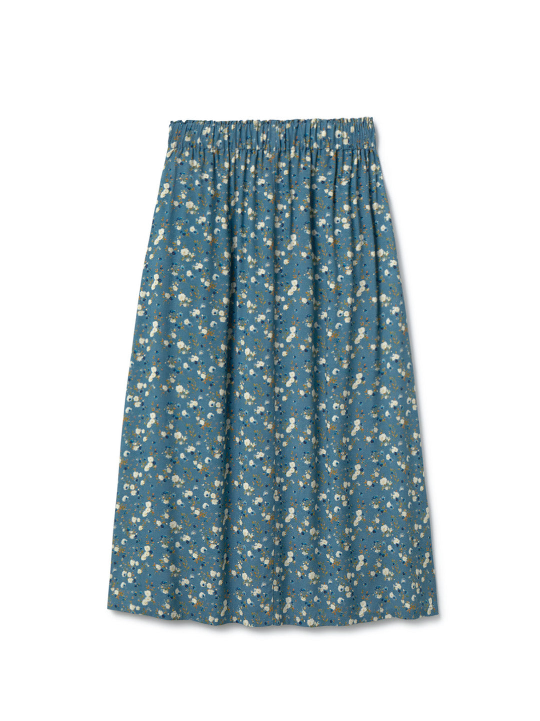 TWOTHIRDS womens vegan Skirt Binlang Blue Flowers