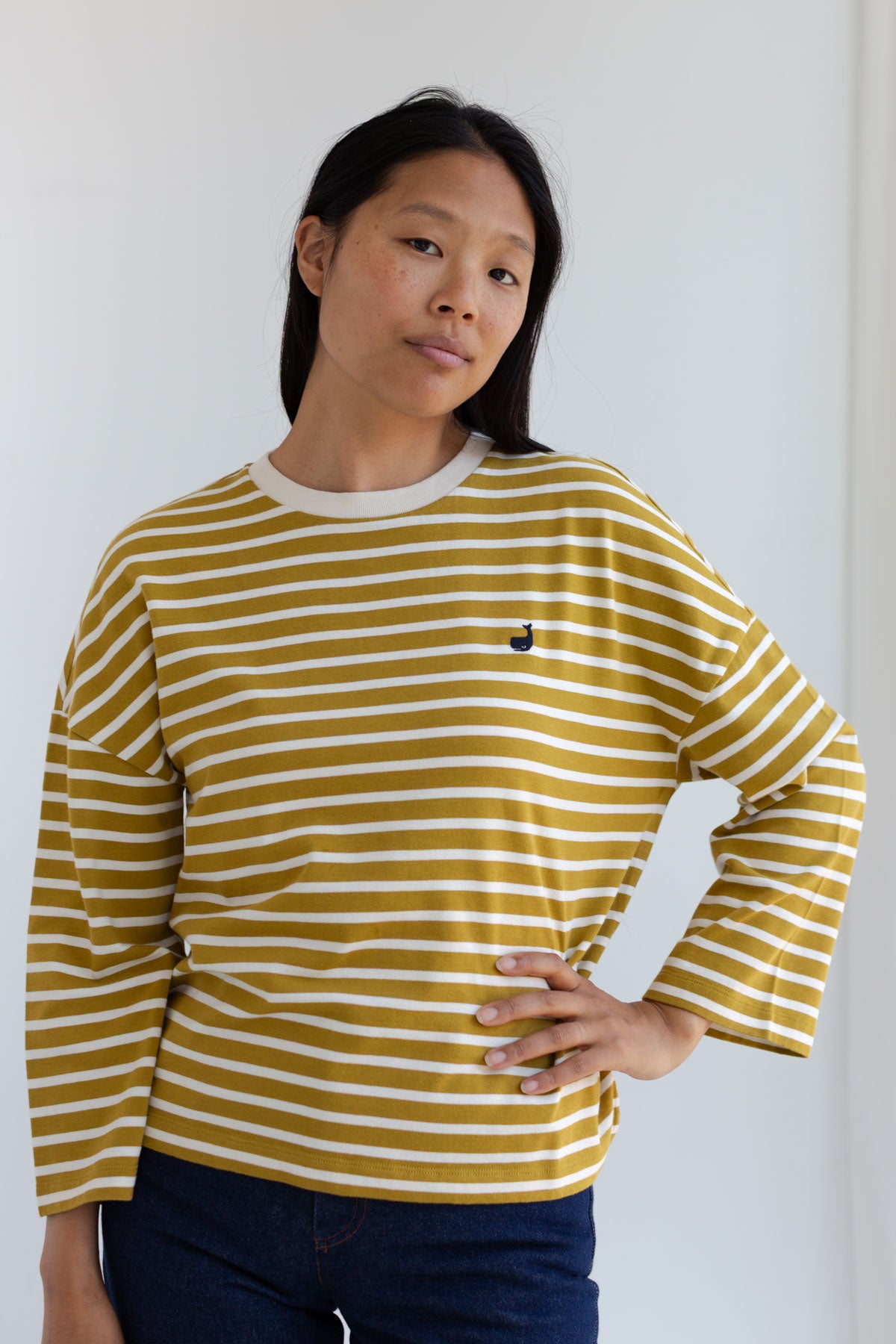TWOTHIRDS Damen vegan Top Luma Senfgelb