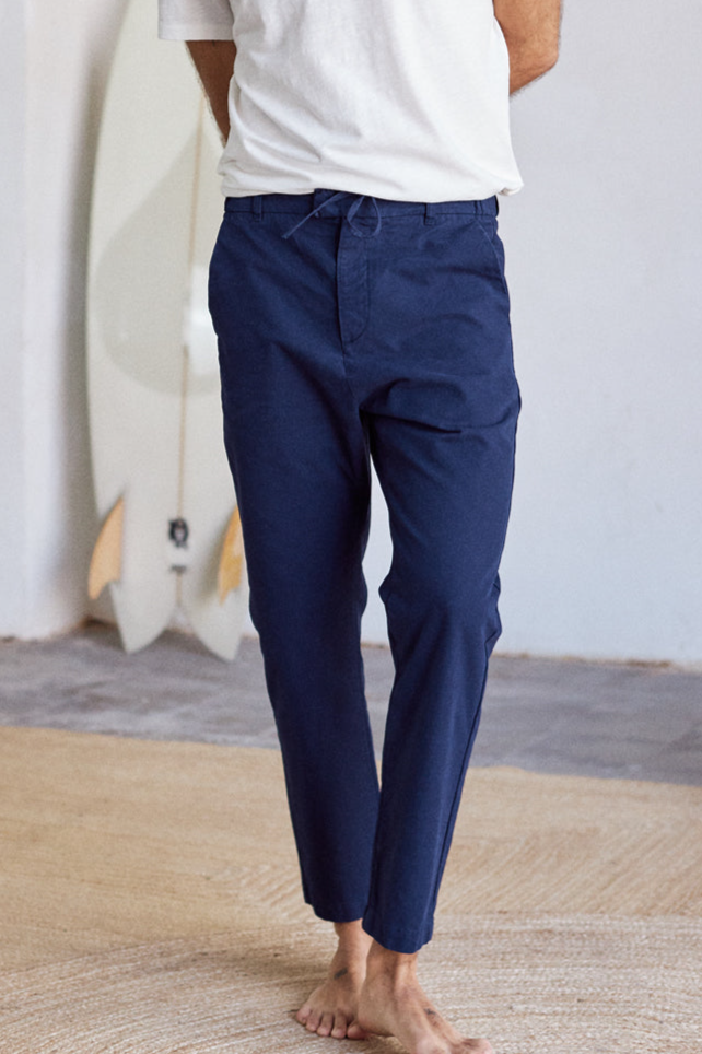 TWOTHIRDS Herren vegan Chinos Tuvalu Navy