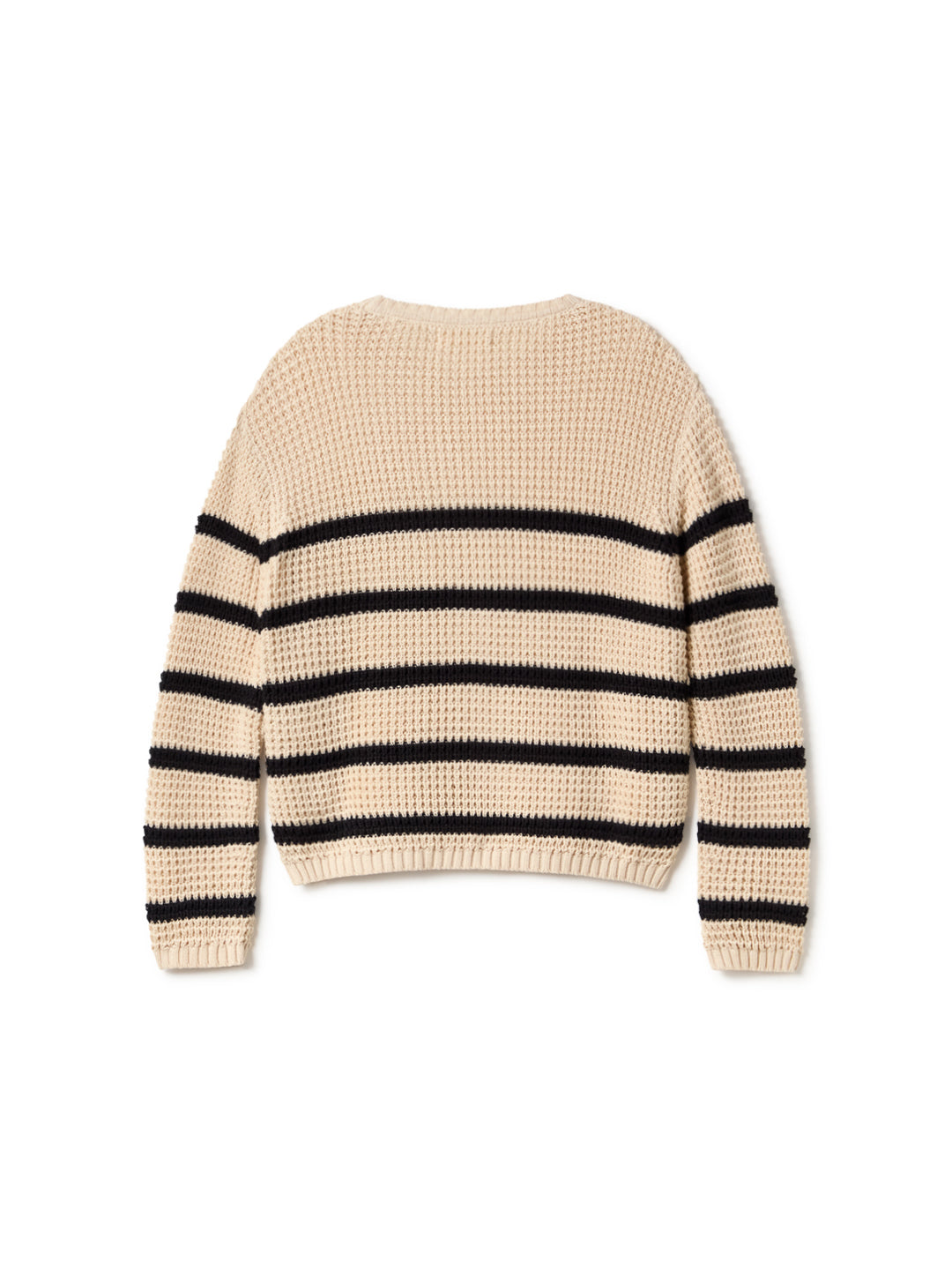 TWOTHIRDS womens vegan Sweater Panarea Black Stripes