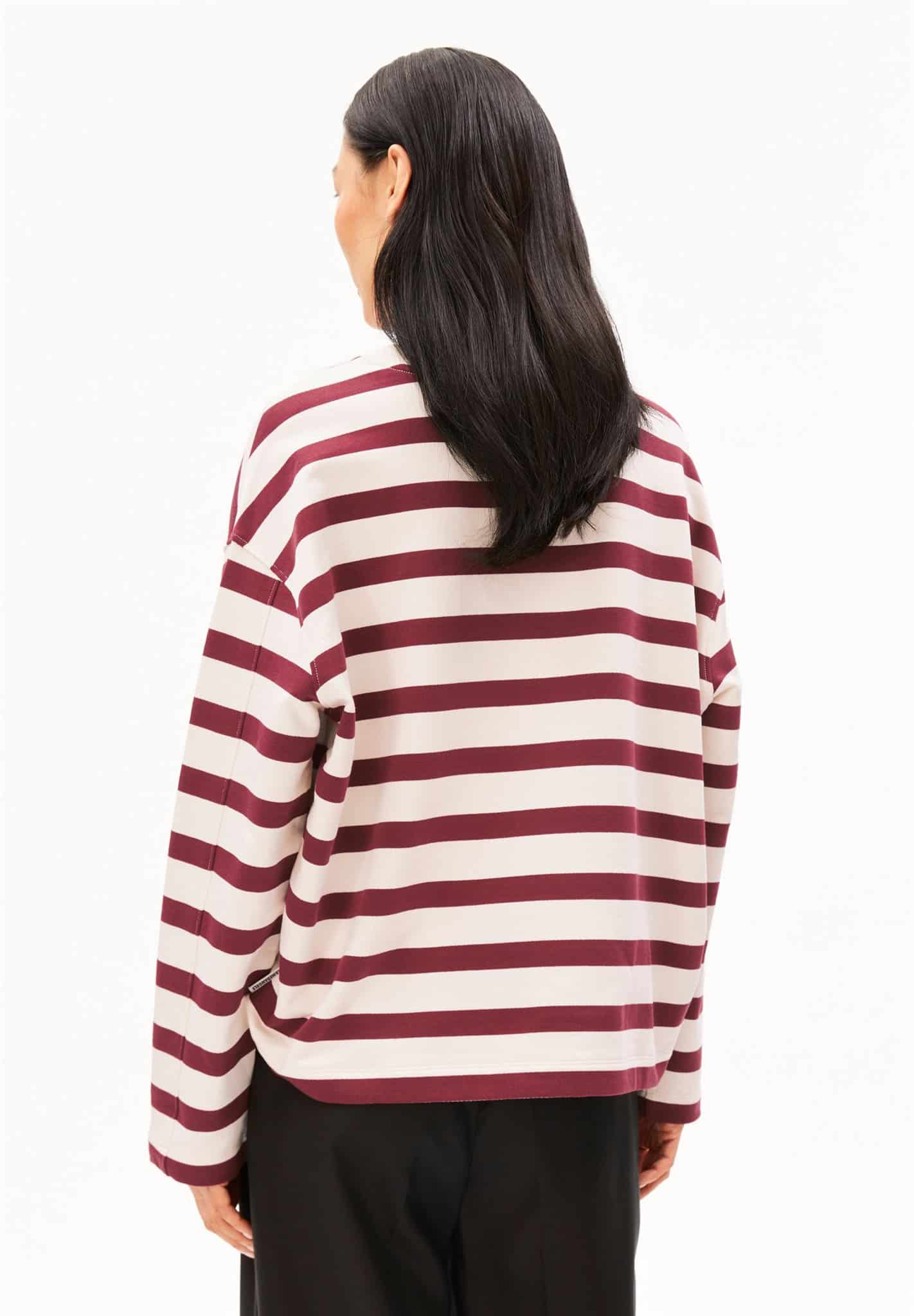 ARMEDANGELS womens vegan Sweatshirt Iconic A Frankaa Red
