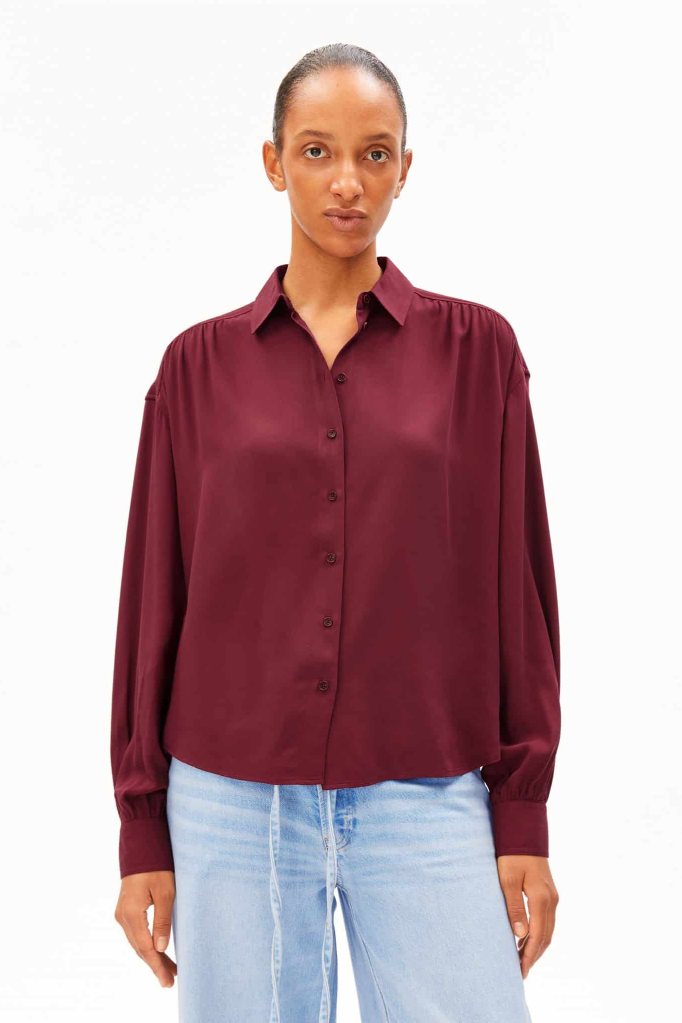 ARMEDANGELS womens vegan Blouse Efinaraa Red