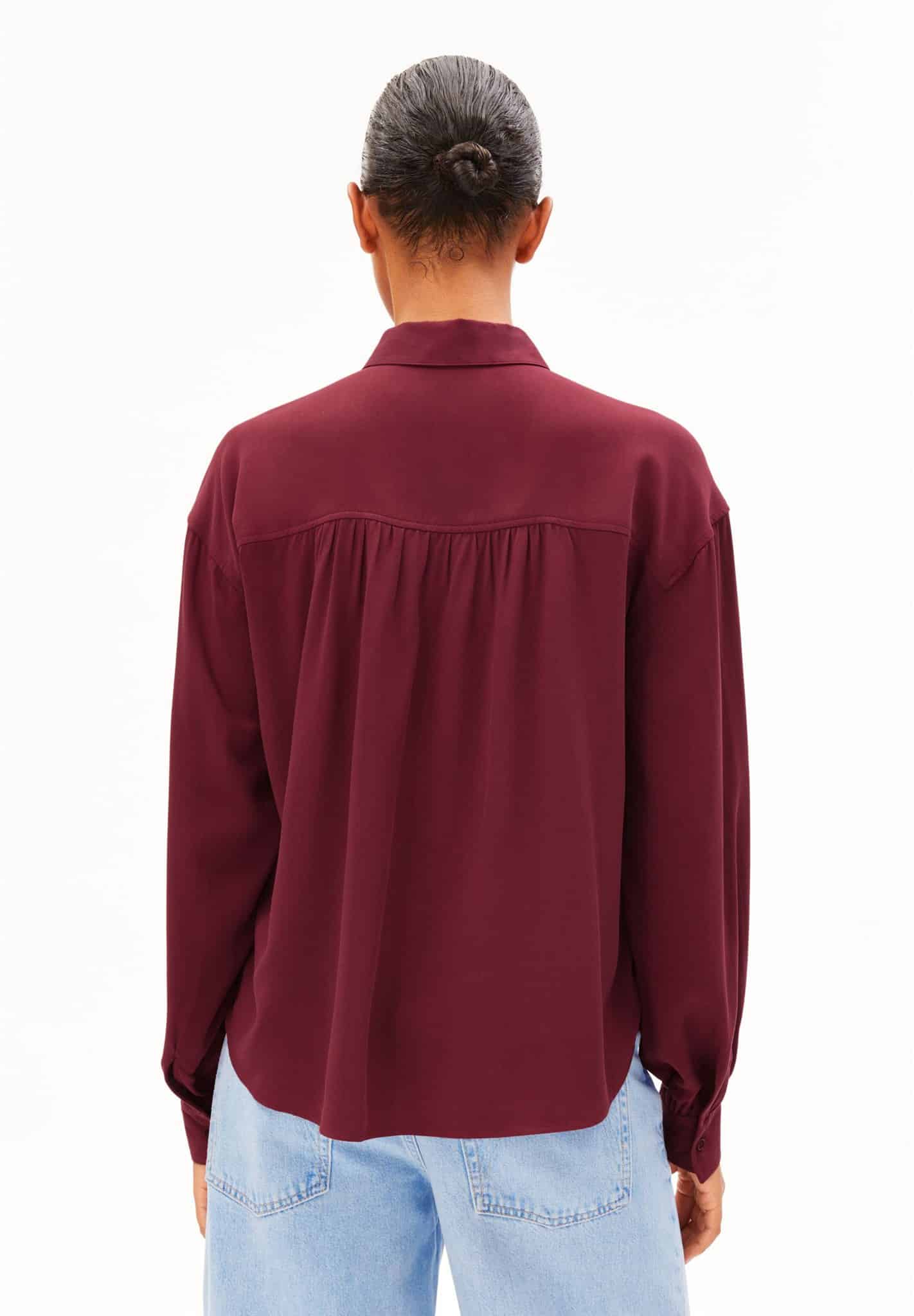 ARMEDANGELS womens vegan Blouse Efinaraa Red