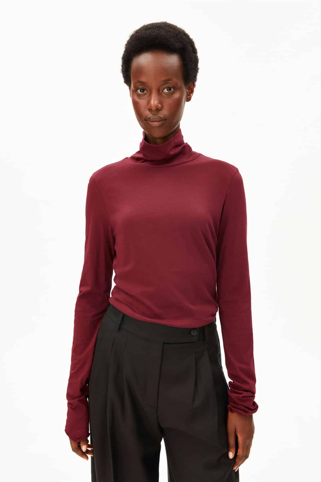ARMEDANGELS womens vegan Longsleeve Graziliaa Soft Red