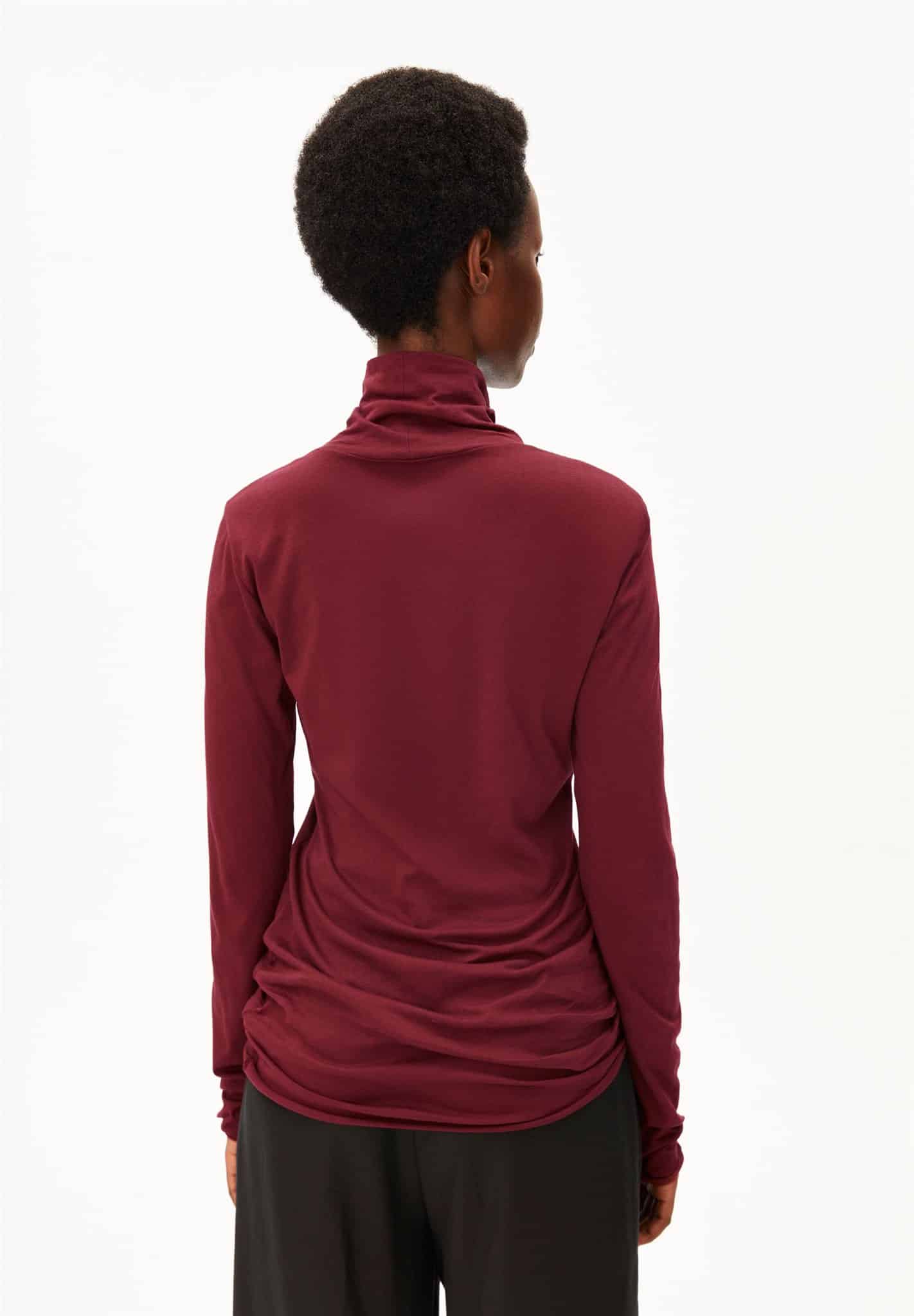 ARMEDANGELS womens vegan Longsleeve Graziliaa Soft Red