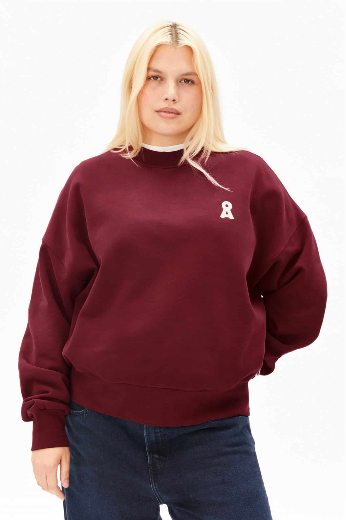 ARMEDANGELS womens vegan Sweater Iconic A Alizaa Red