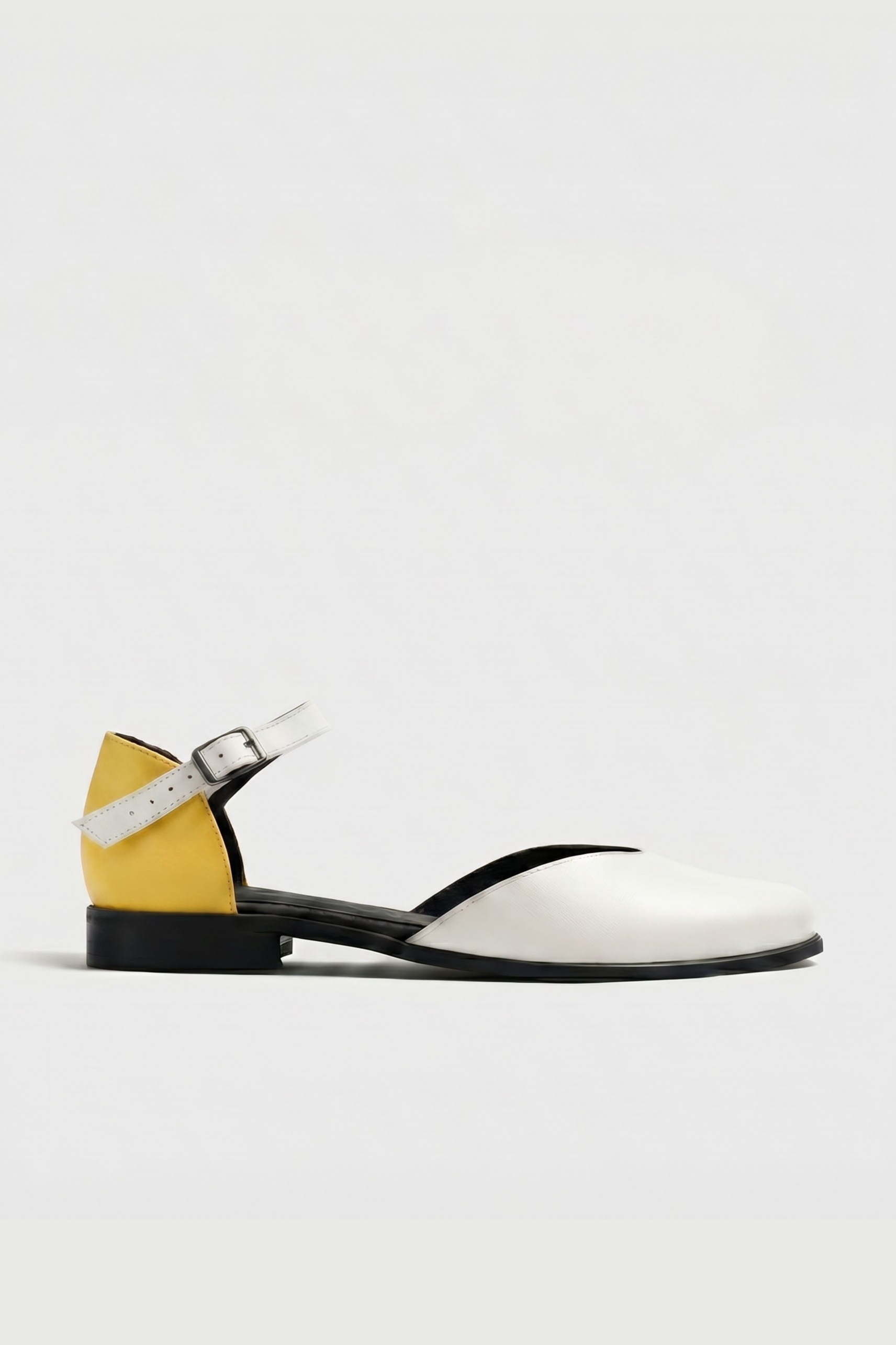 BOHEMA Damen vegan Pumps Alexa Gelb/Wei&Atilde;Ÿ
