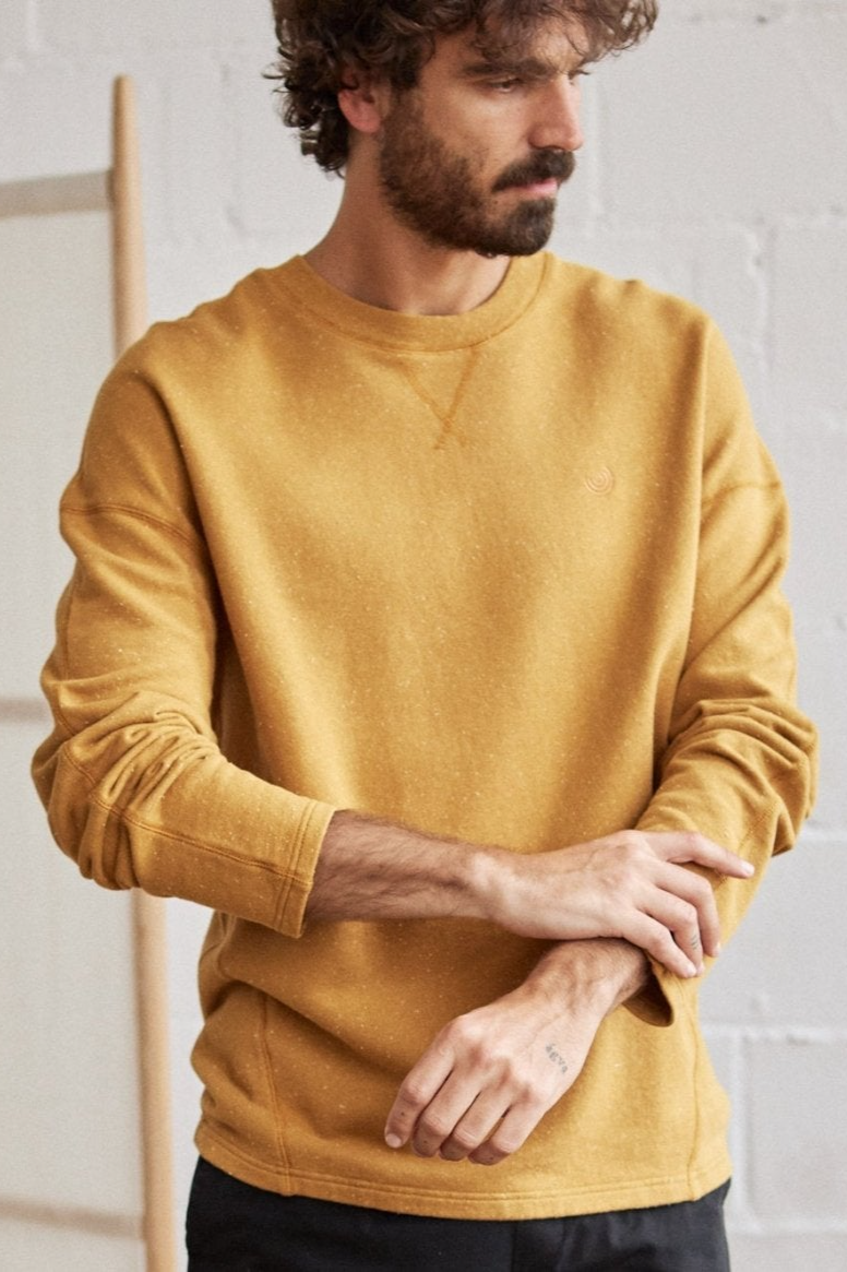 TWOTHIRDS Herren vegan Sweatshirt Ziegler Goldbraun