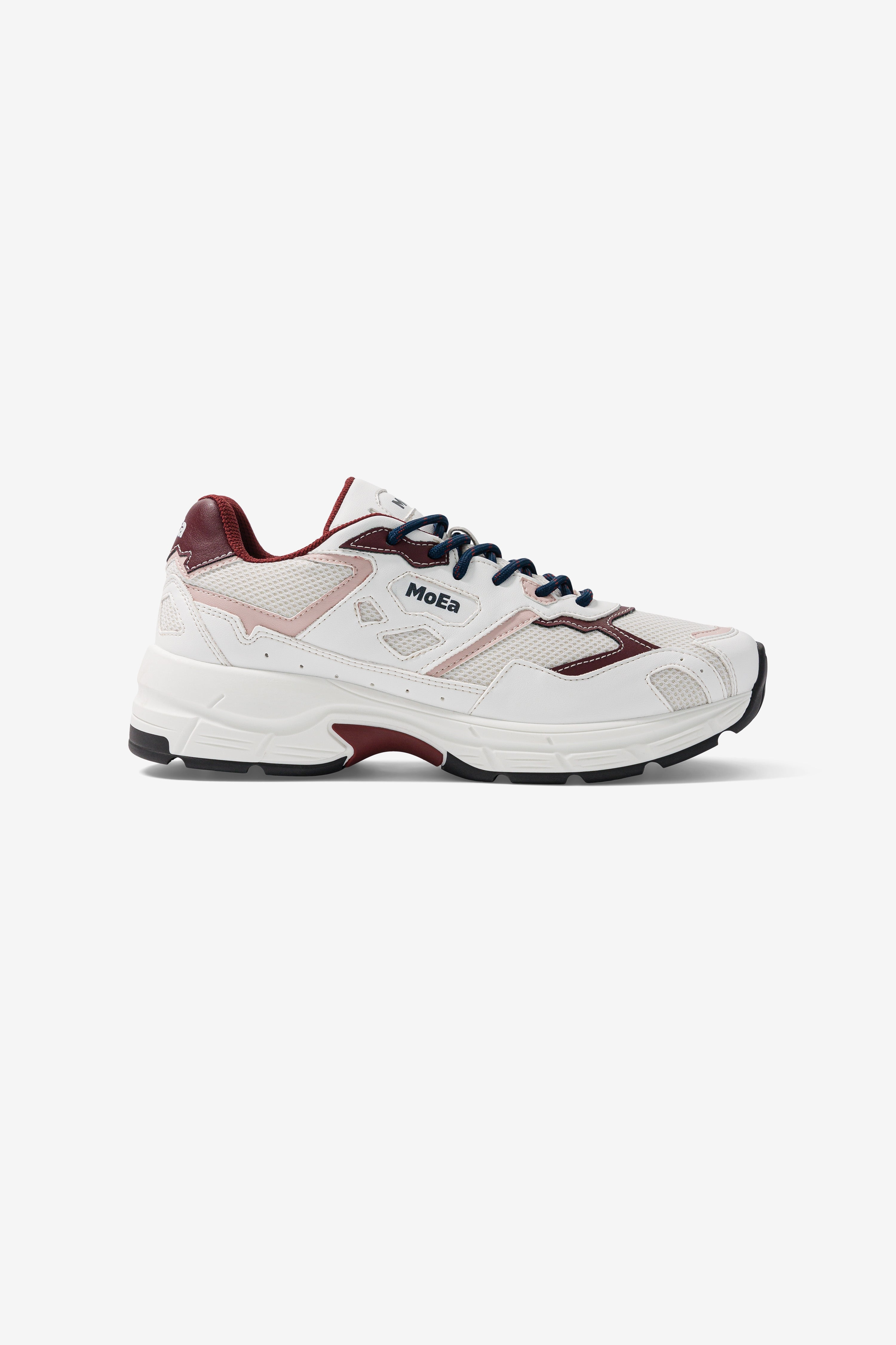 MoEa men vegan Sneakers Rush White/ Pink Grape