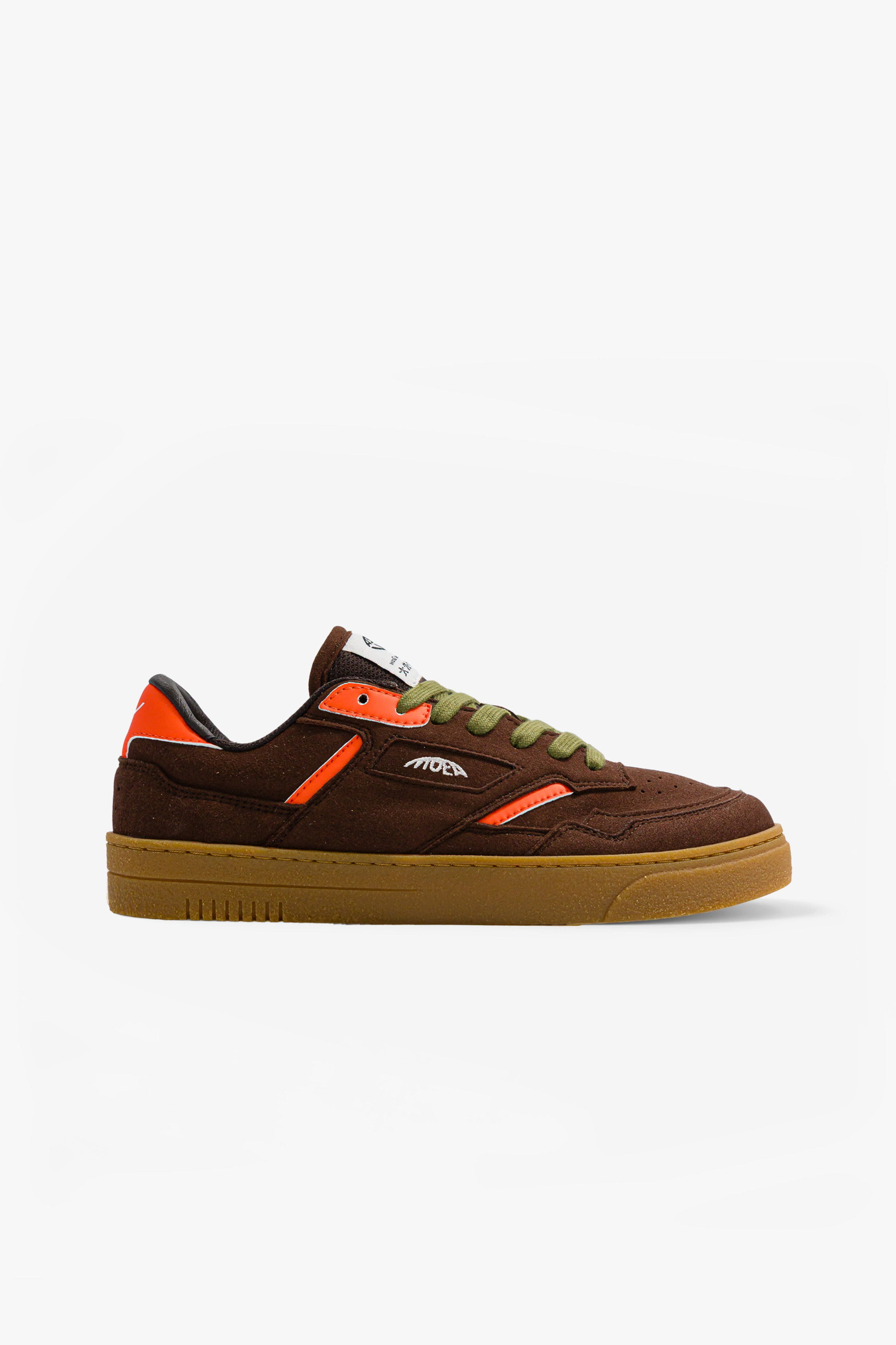 MoEa Herren vegan Sneakers Origin Low Braun/Orange Corn