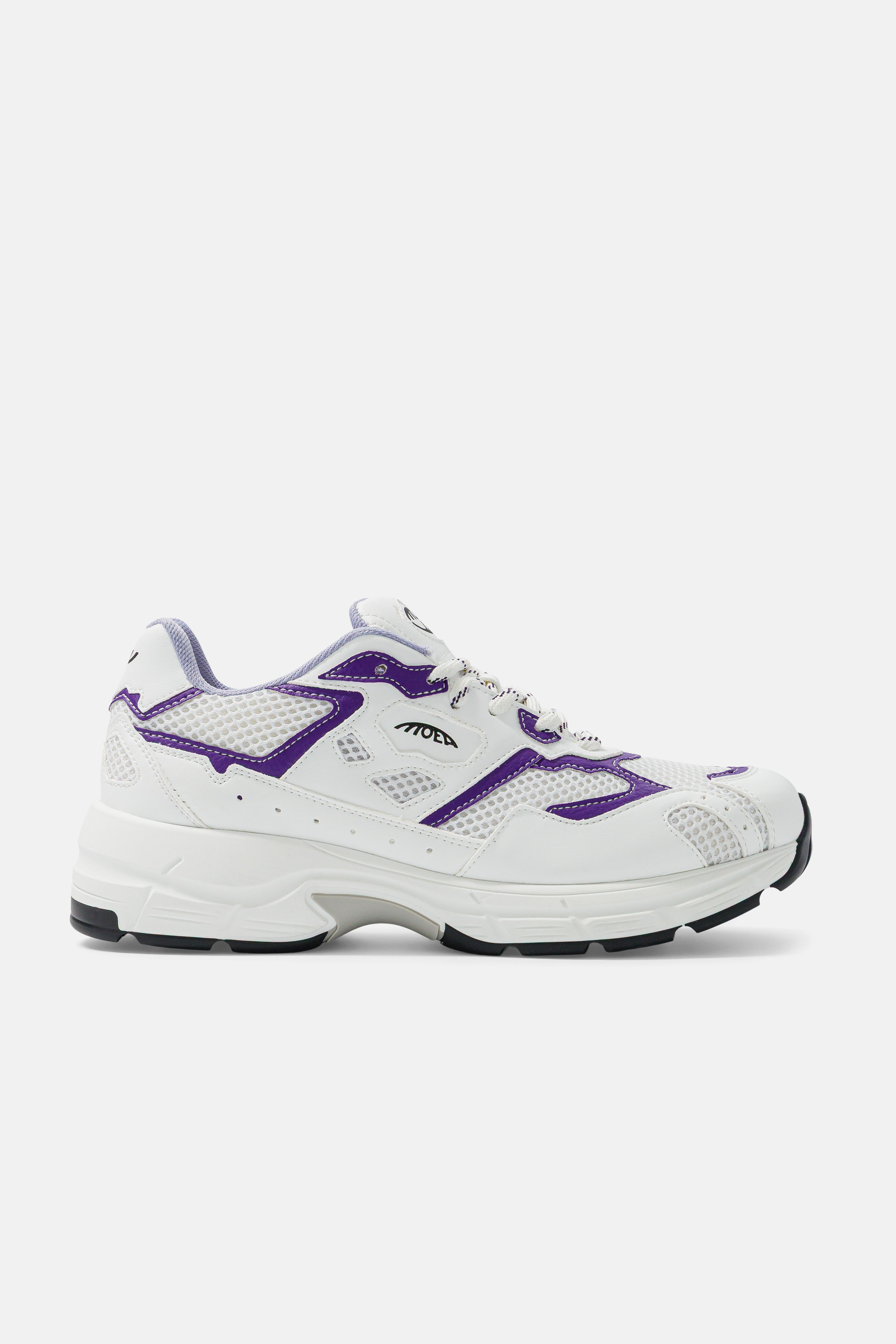 MoEa men vegan Sneakers Rush White/ Purple Orange