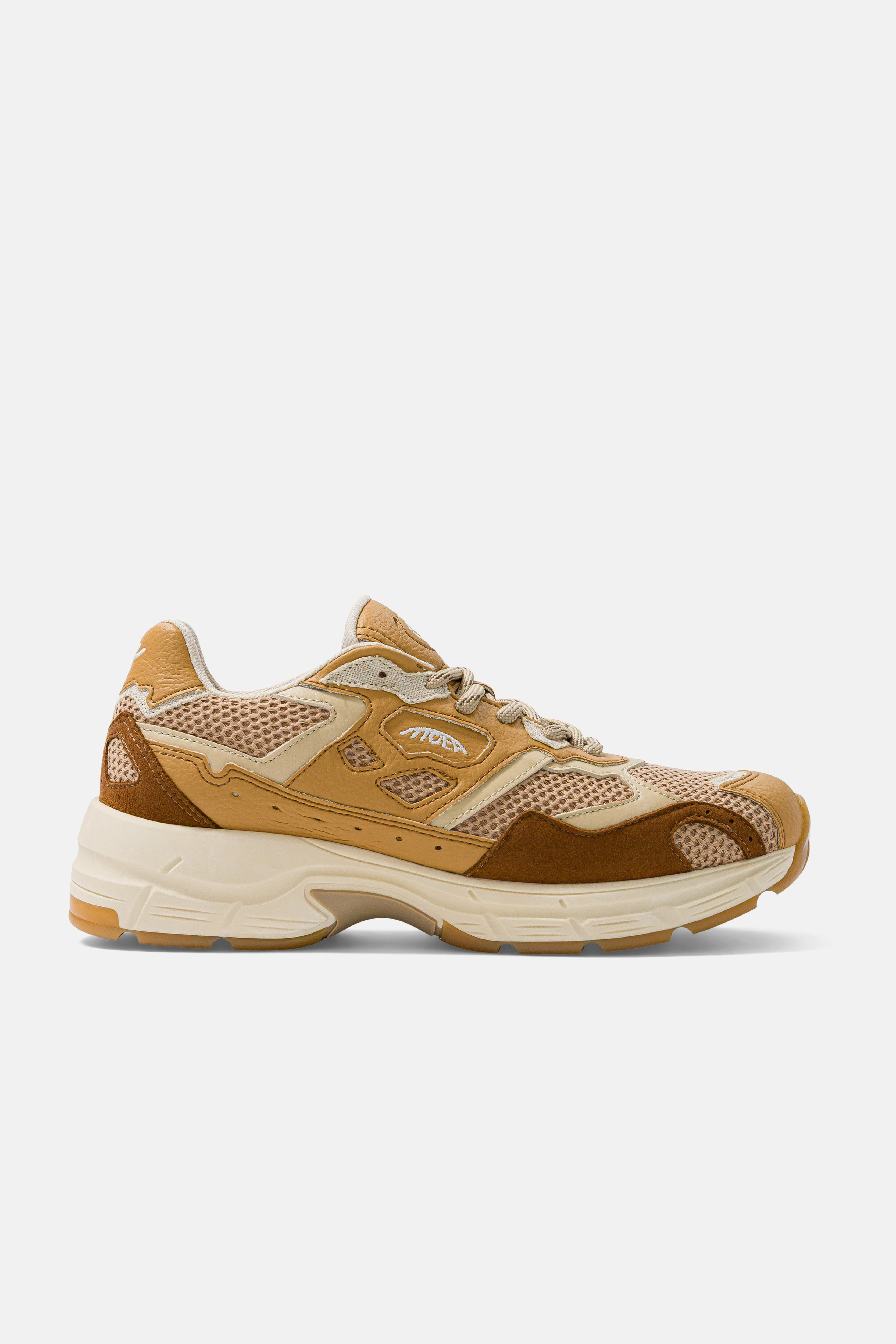 MoEa Herren vegan Sneaker Rush Full Camel In Braun Mit Maismuster