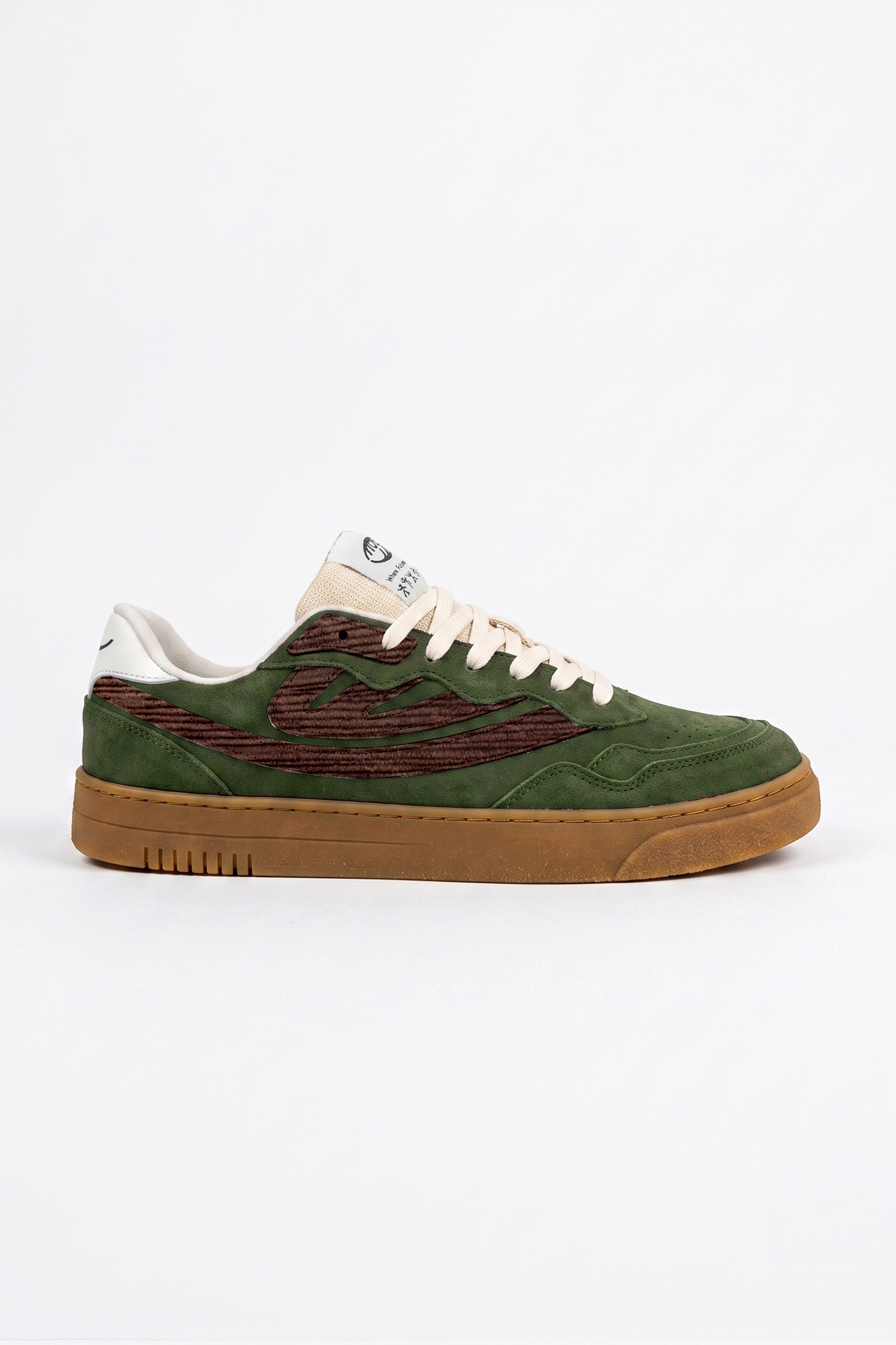 MoEa Herren vegan Sneaker Veyron Low Forest & Brown Mushroom