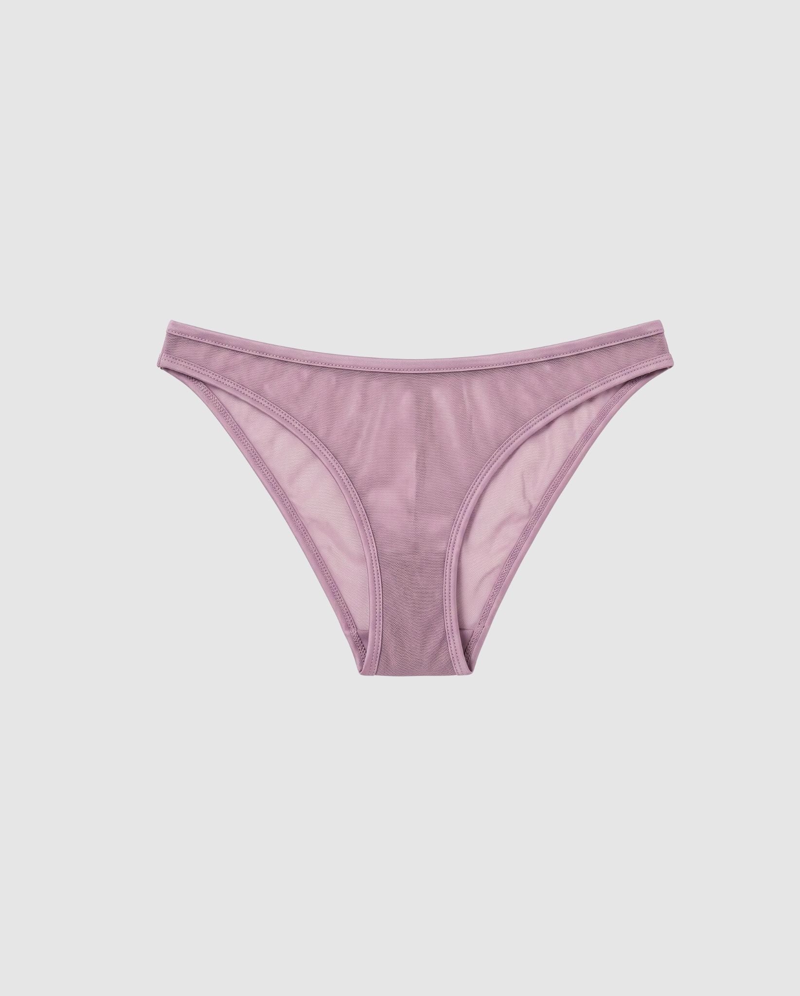 Understatement womens vegan Briefs Mesh Bikini Mauve