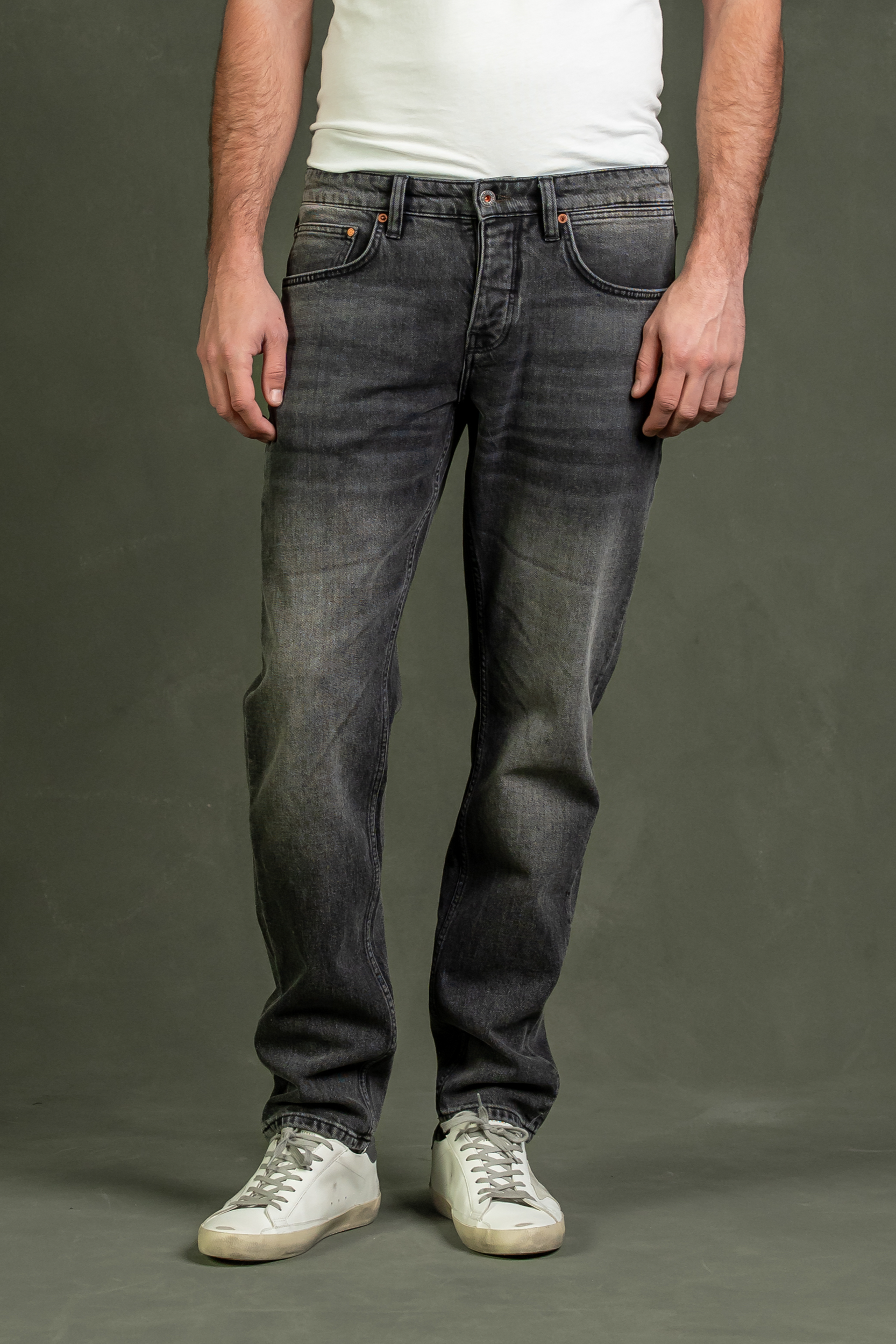 Kuyichi men vegan Jeans Jim Regular Slim Ash Riff