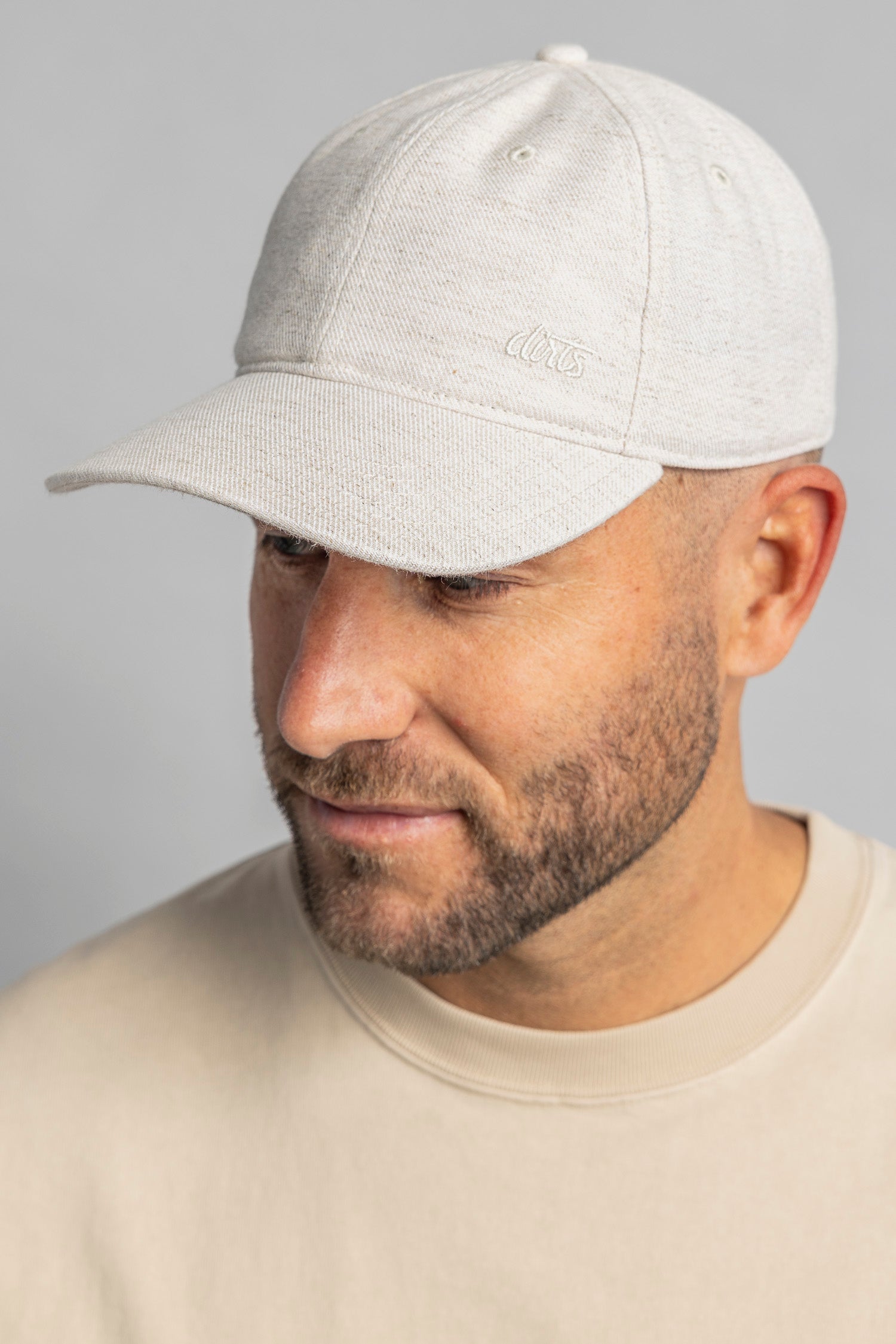 DIRTS men vegan Cap Undyed Off White
