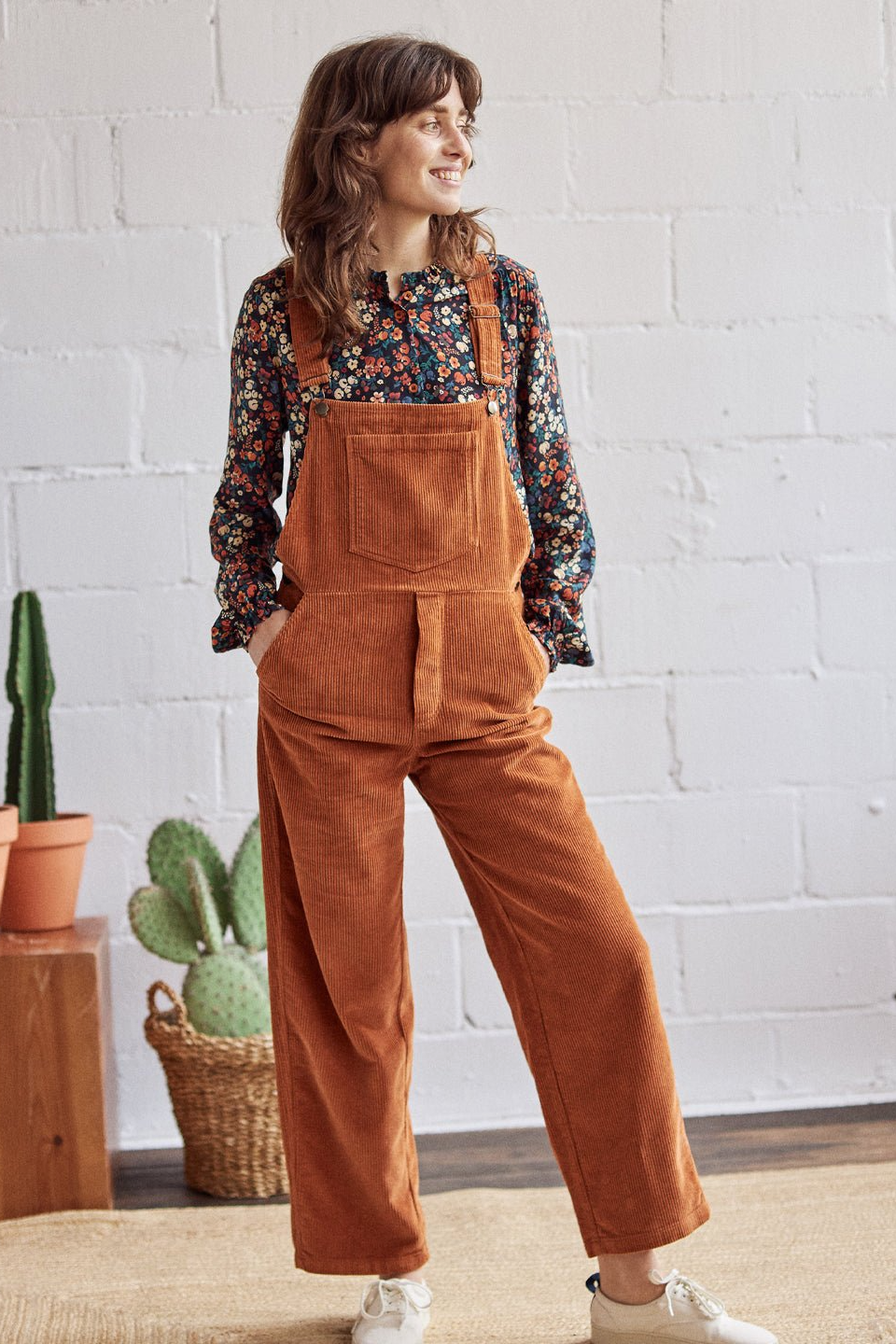 TWOTHIRDS Damen vegan Latzhose Correa In Karottenorange