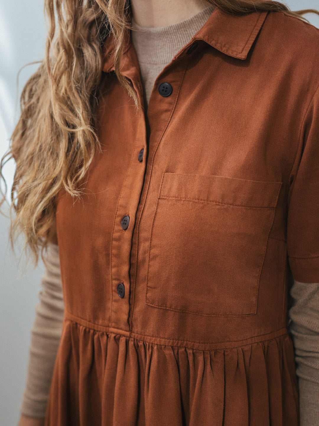 TWOTHIRDS womens vegan Dress Alsey Brown