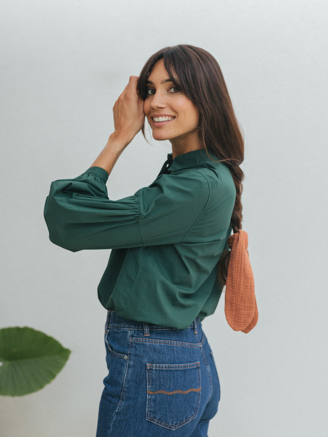 TWOTHIRDS womens vegan Shirt Bolano Forest Green