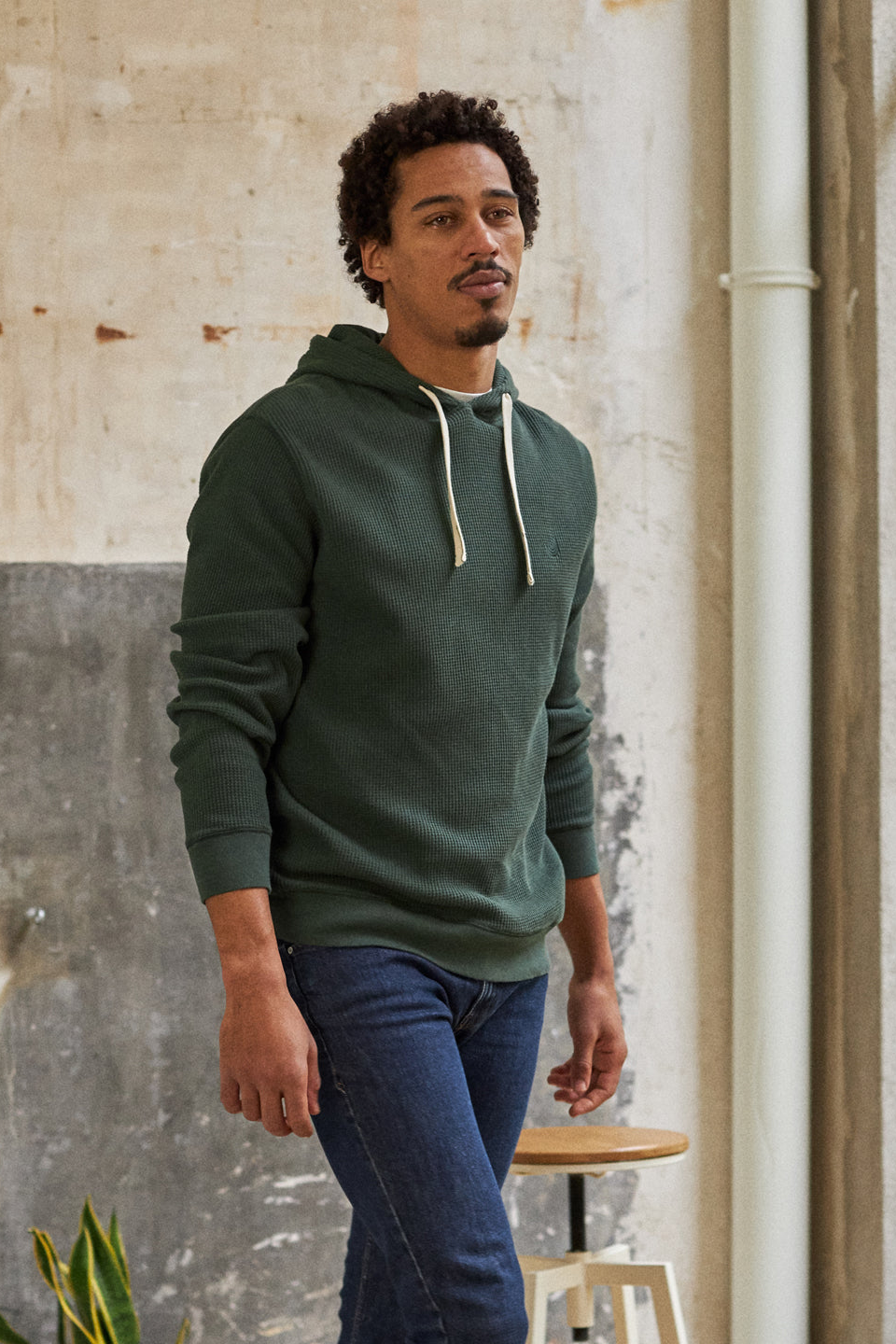 TWOTHIRDS Herren vegan Hoodie Penida In Tiefgr&Atilde;&frac14;n