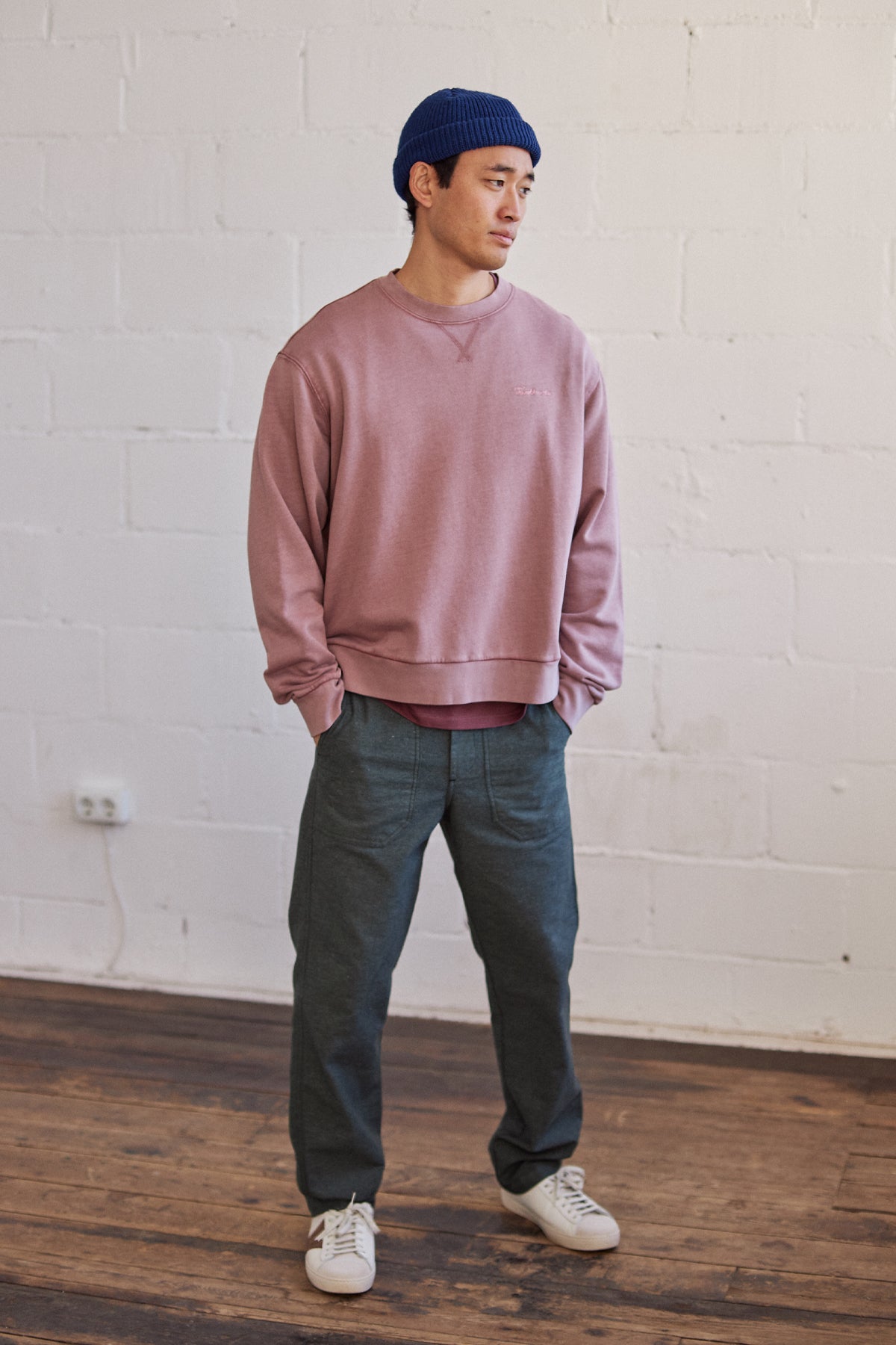 TWOTHIRDS men vegan Sweater Bagao Rose Brown