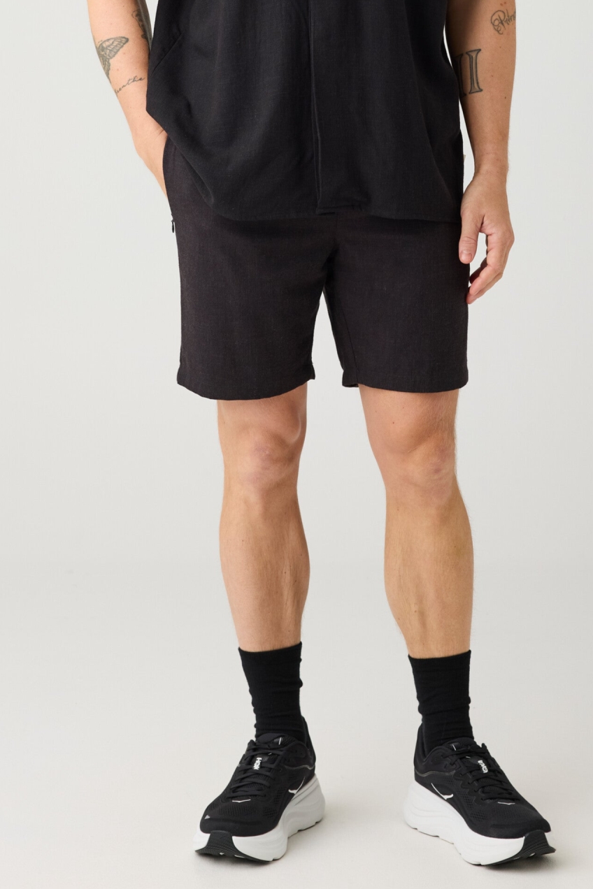 KnowledgeCotton Apparel Damen vegan Shorts Astral Comfort Blend In Schwarz Jet