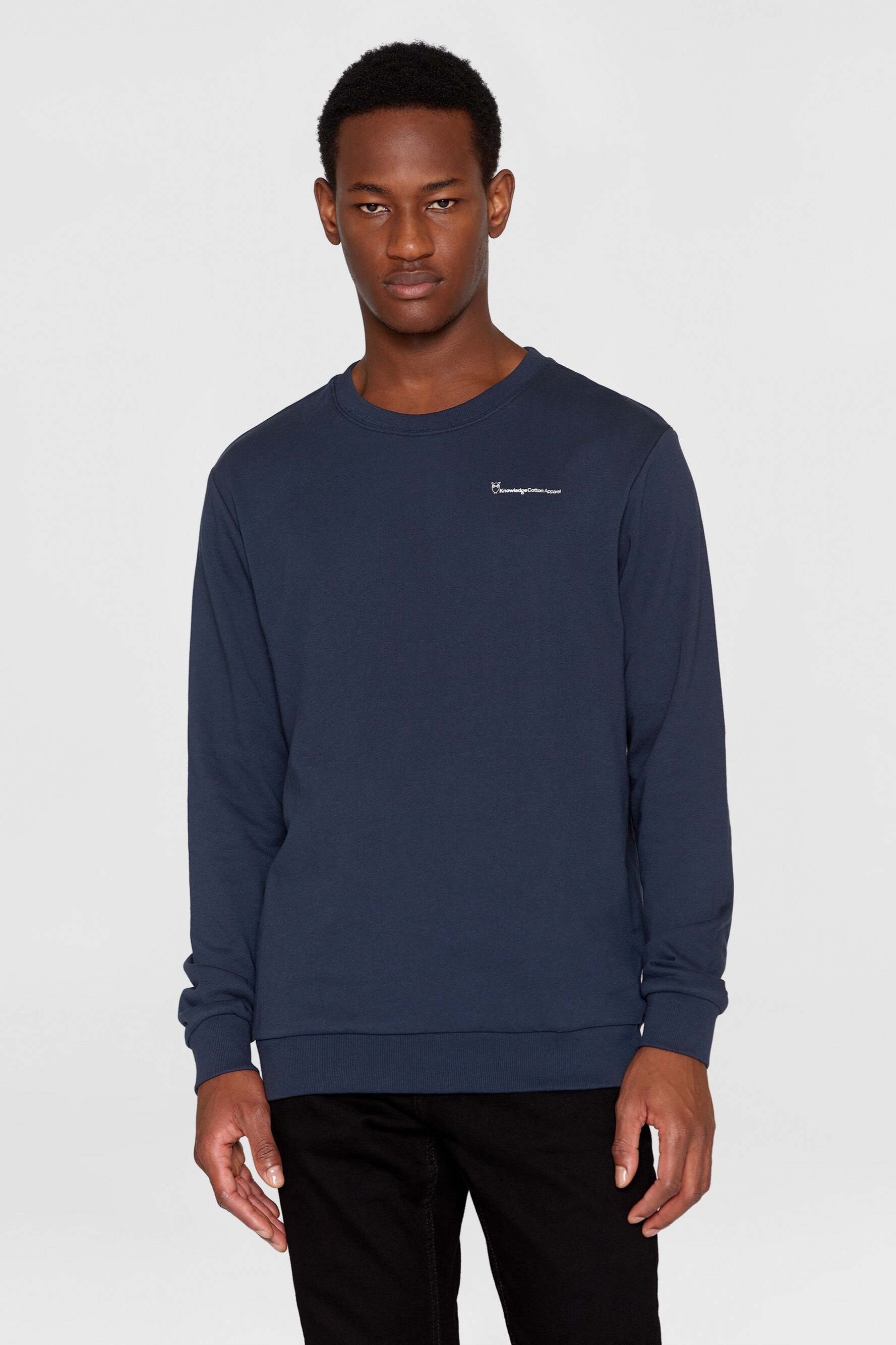 KnowledgeCotton Apparel Herren vegan Sweatshirt &acirc;&ldquo; Grundwissen Baumwolle Eclipse