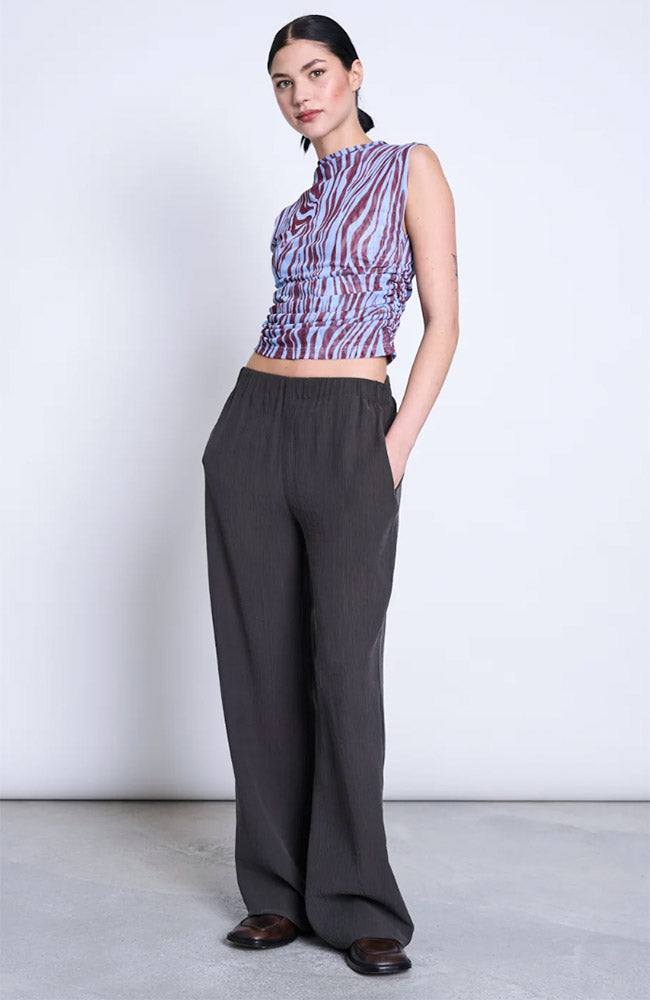 JAN 'N JUNE womens vegan Pants Hava Crinkle Mud