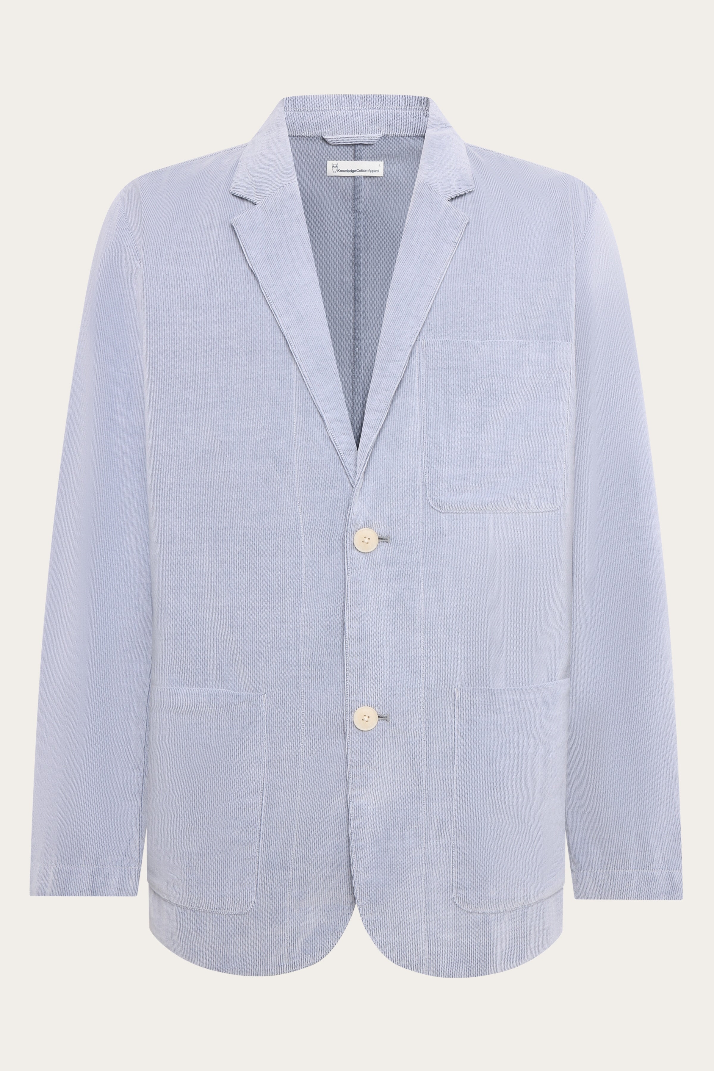 KnowledgeCotton Apparel Herren vegan Vintage -Blazer Aus Cord In Indigo