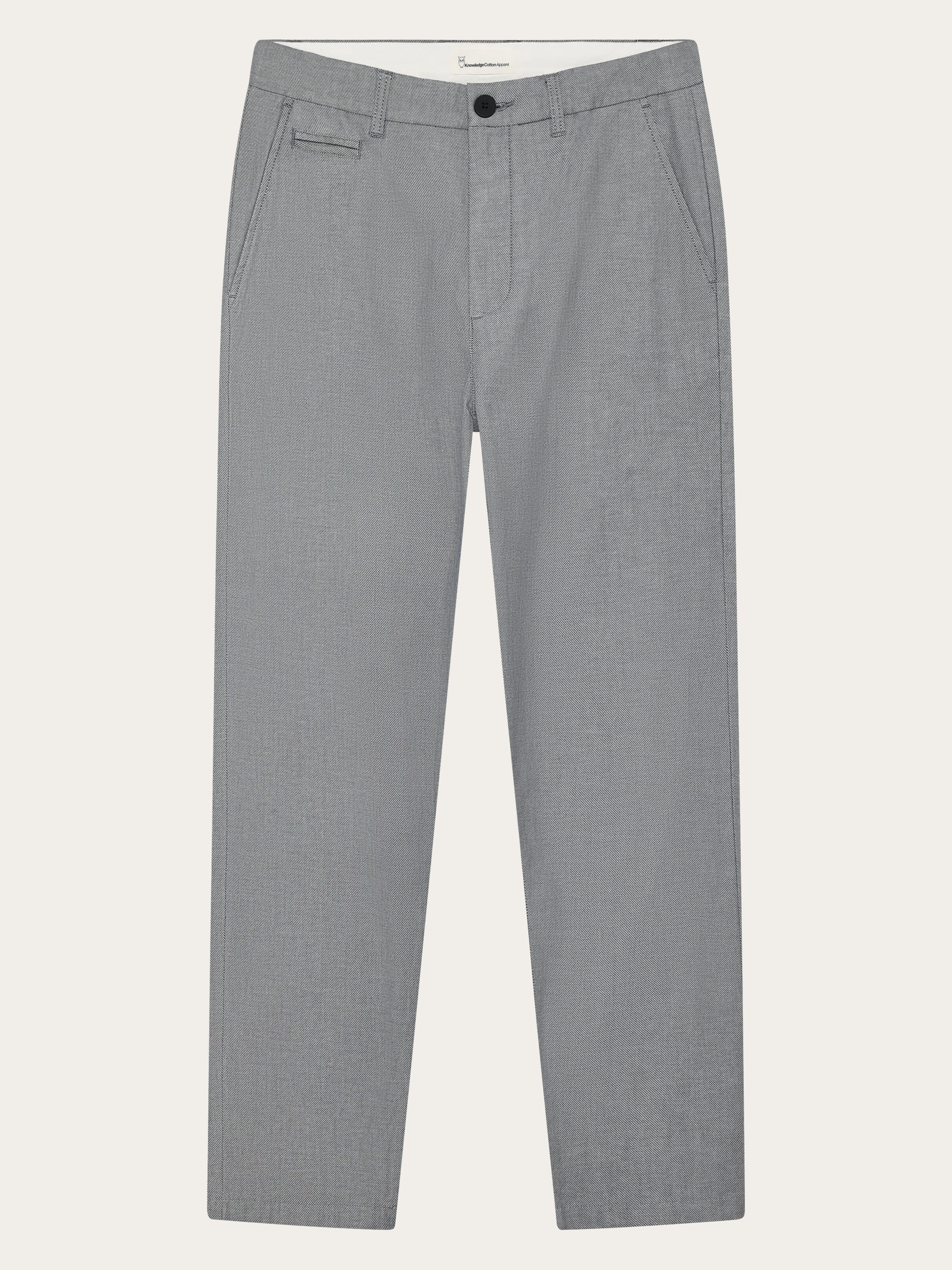 KnowledgeCotton Apparel men vegan Pants Chuck Regular Twill Night Sky