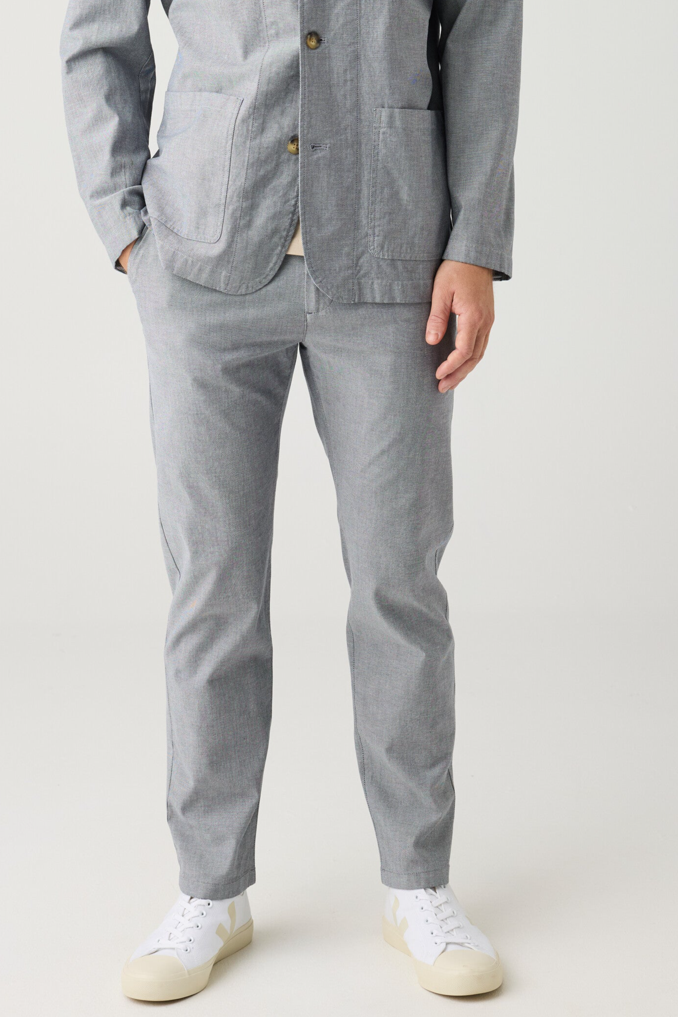 KnowledgeCotton Apparel Herren vegan Hose Chuck Regular Twill Night Sky