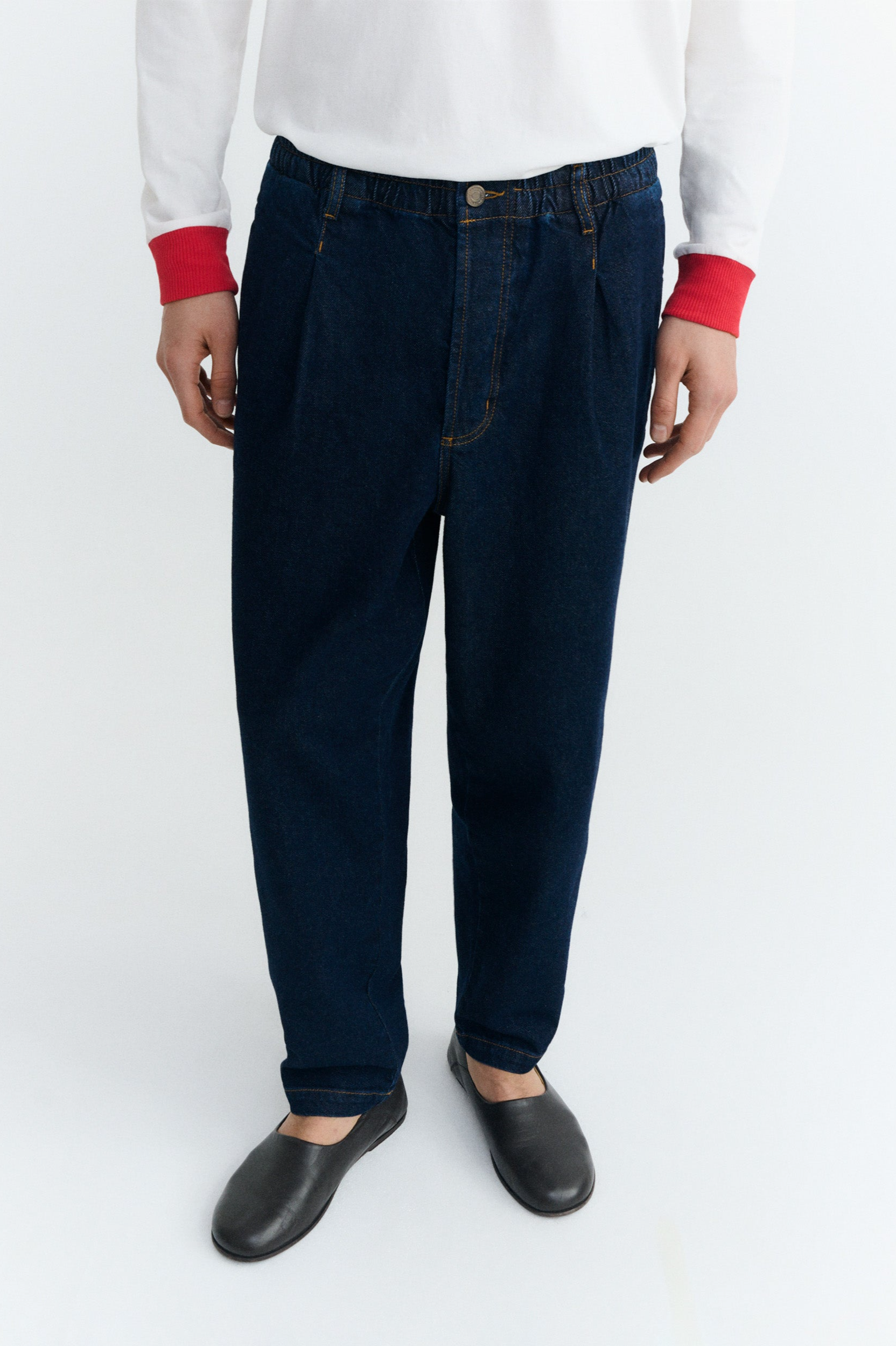 Thinking MU men vegan Jeans Loose Luc Dark Navy