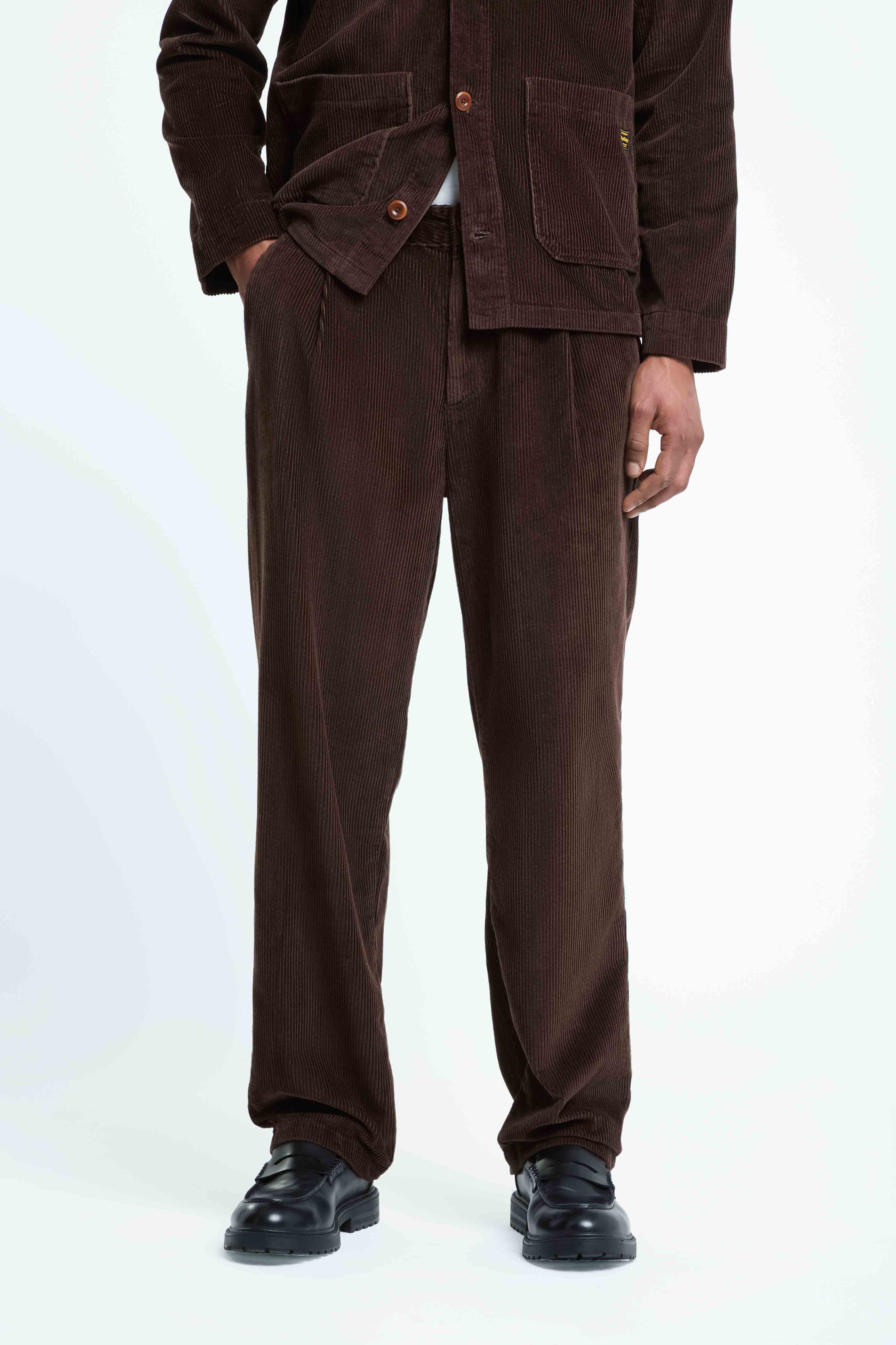 Kings of Indigo men vegan Pants Tekle Cord Coffee Bean
