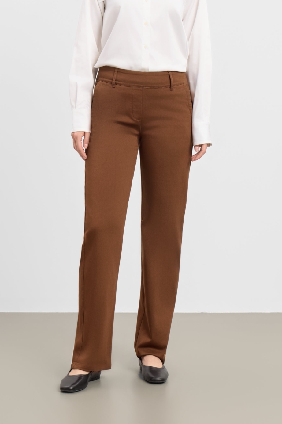 LAURIE womens vegan Pants Gwen Straight Ml Downtown Brown