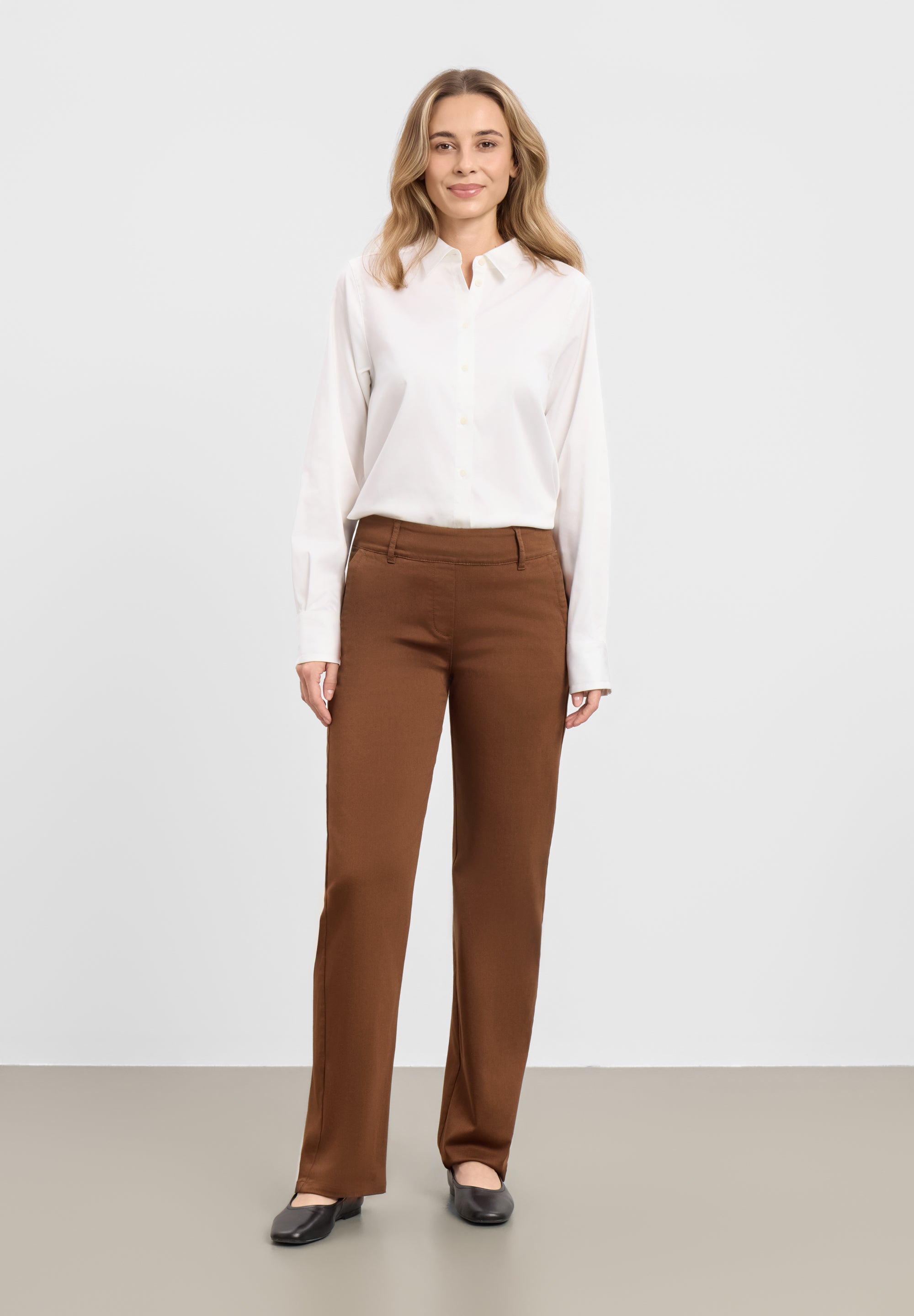 LAURIE womens vegan Pants Gwen Straight Ml Downtown Brown