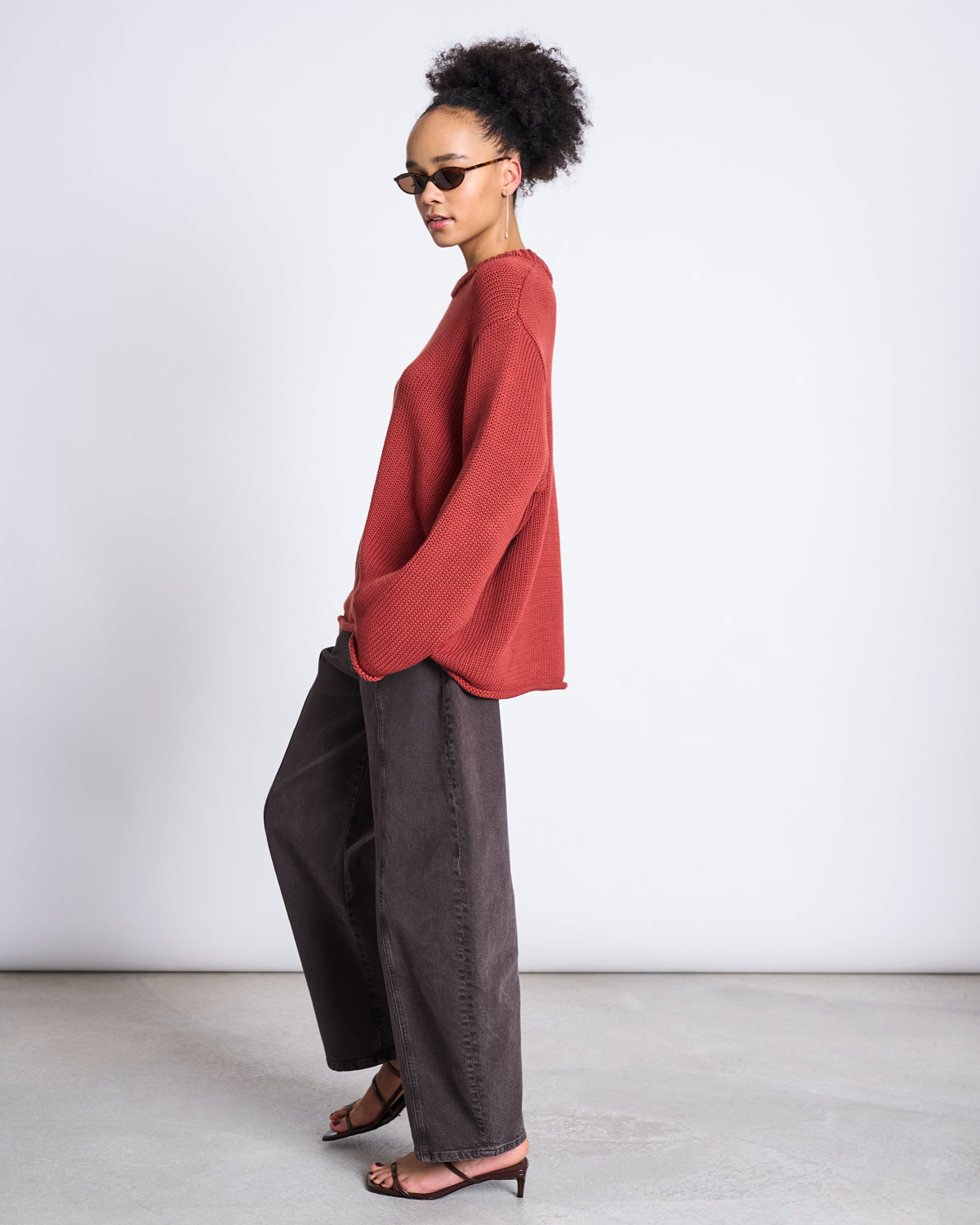 JAN 'N JUNE womens vegan Jumper Sona Mid Red