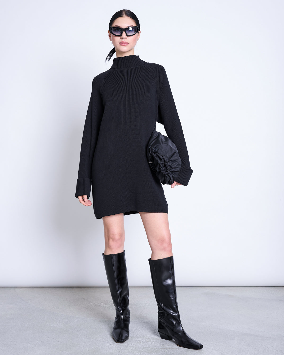 JAN 'N JUNE womens vegan Dress Mini Luny Black