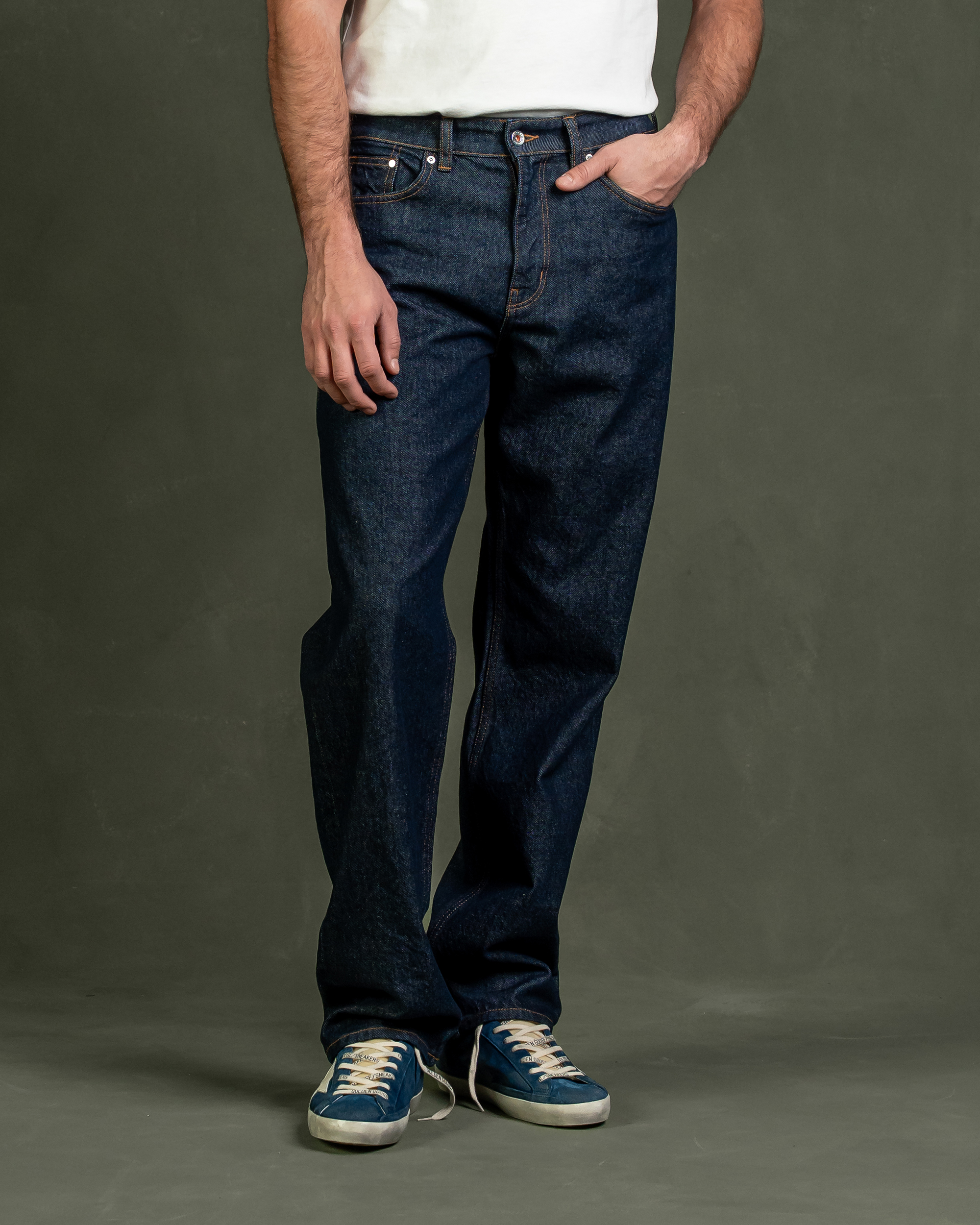 Kuyichi men vegan Jeans Larry Loose Rinse